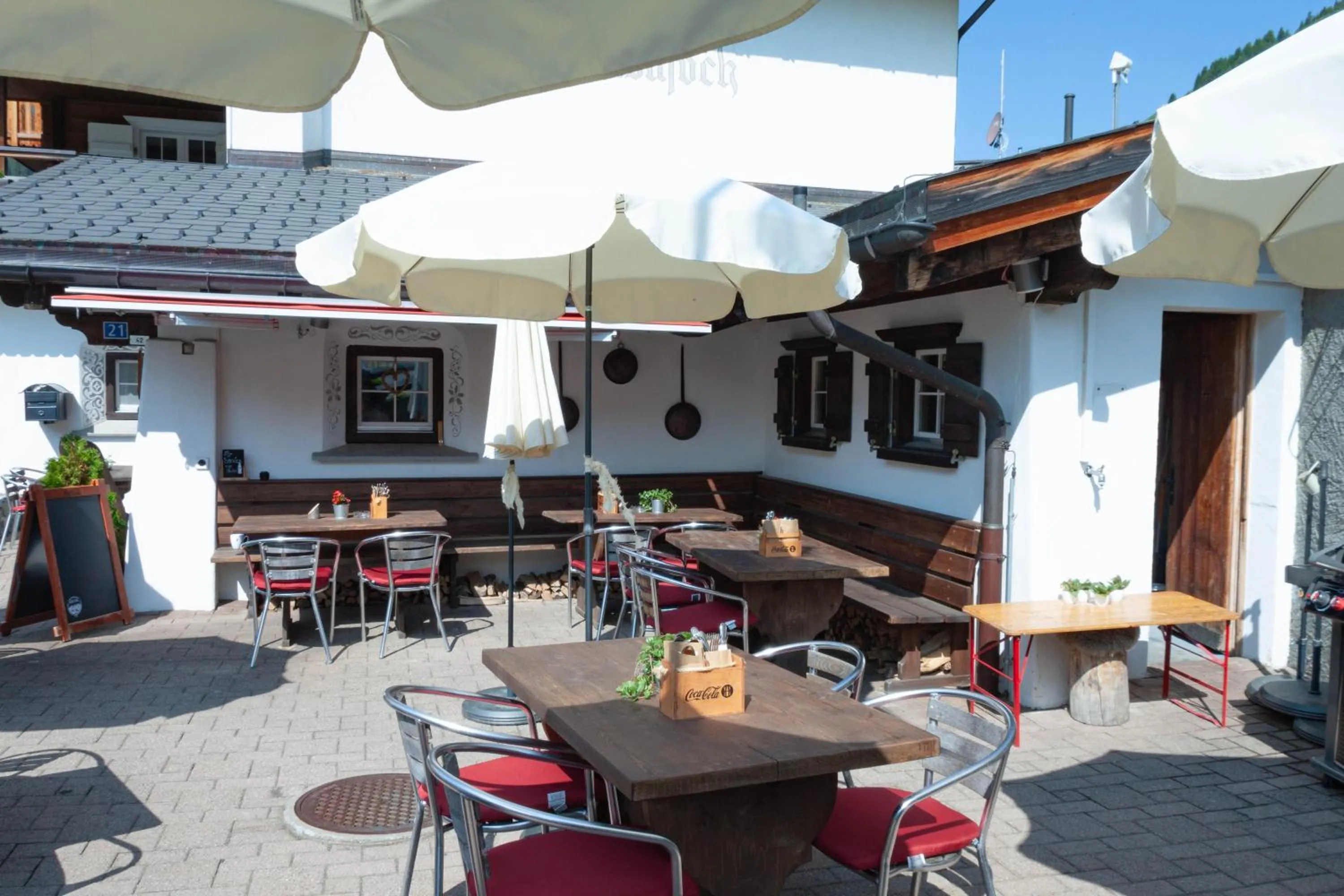 Balcony/Terrace in Hotel Madrisajoch