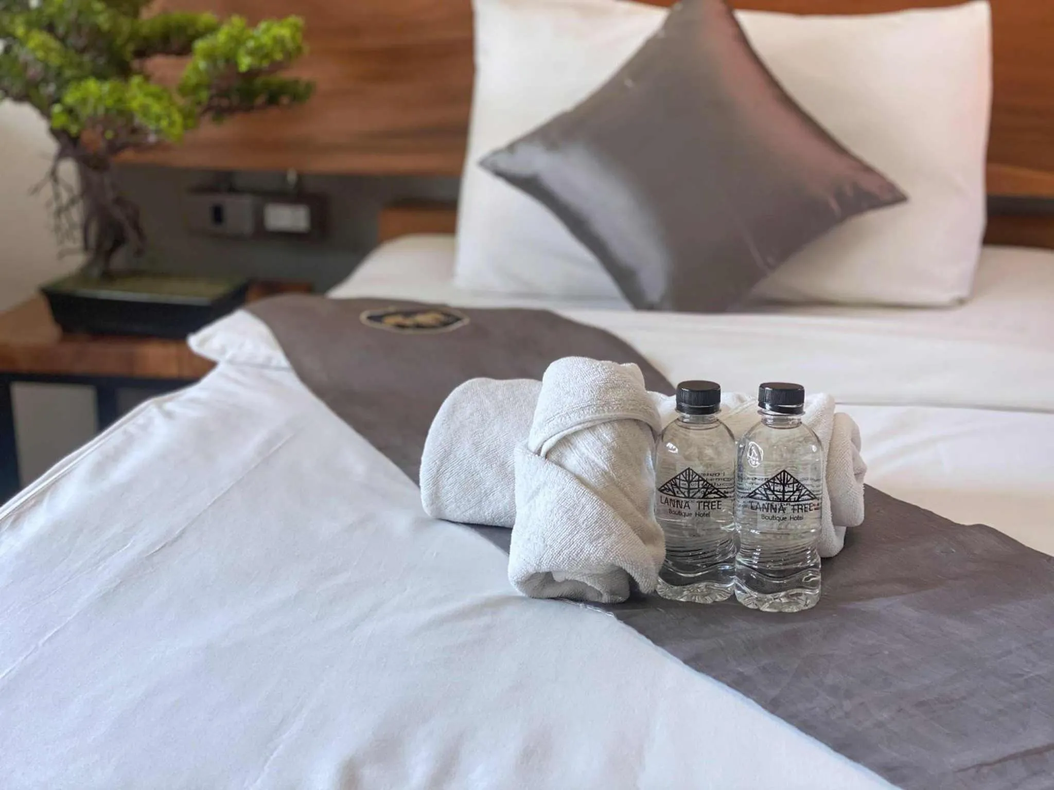 Bed in Lanna Tree Boutique Hotel