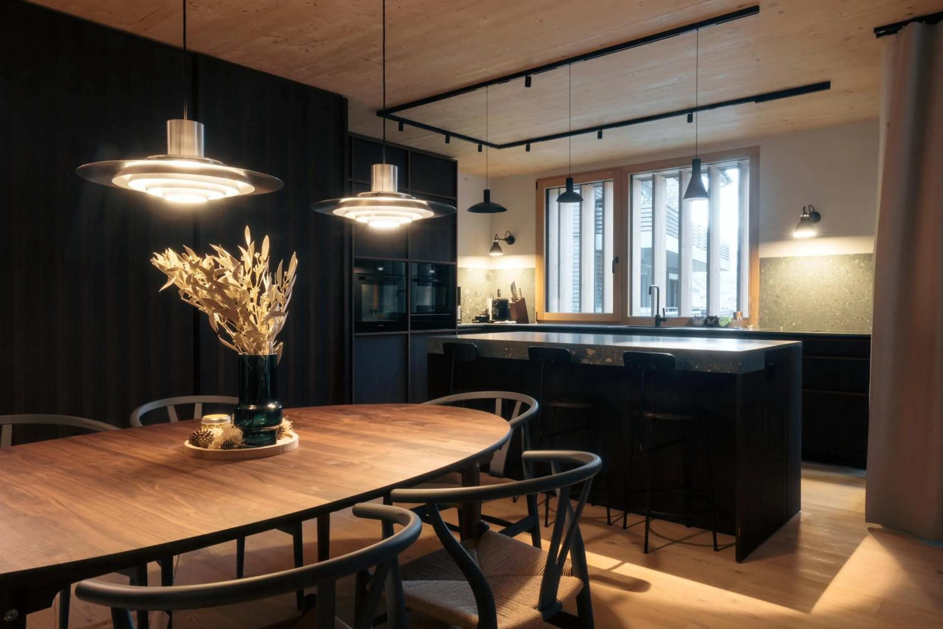 Dining area in Andermatt Alpine Apartments