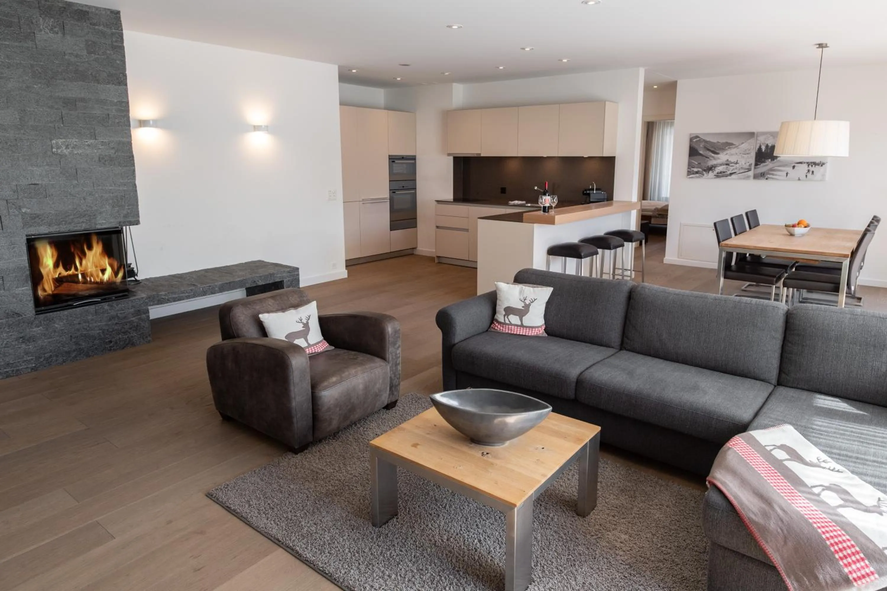 Kitchen or kitchenette in Andermatt Alpine Apartments