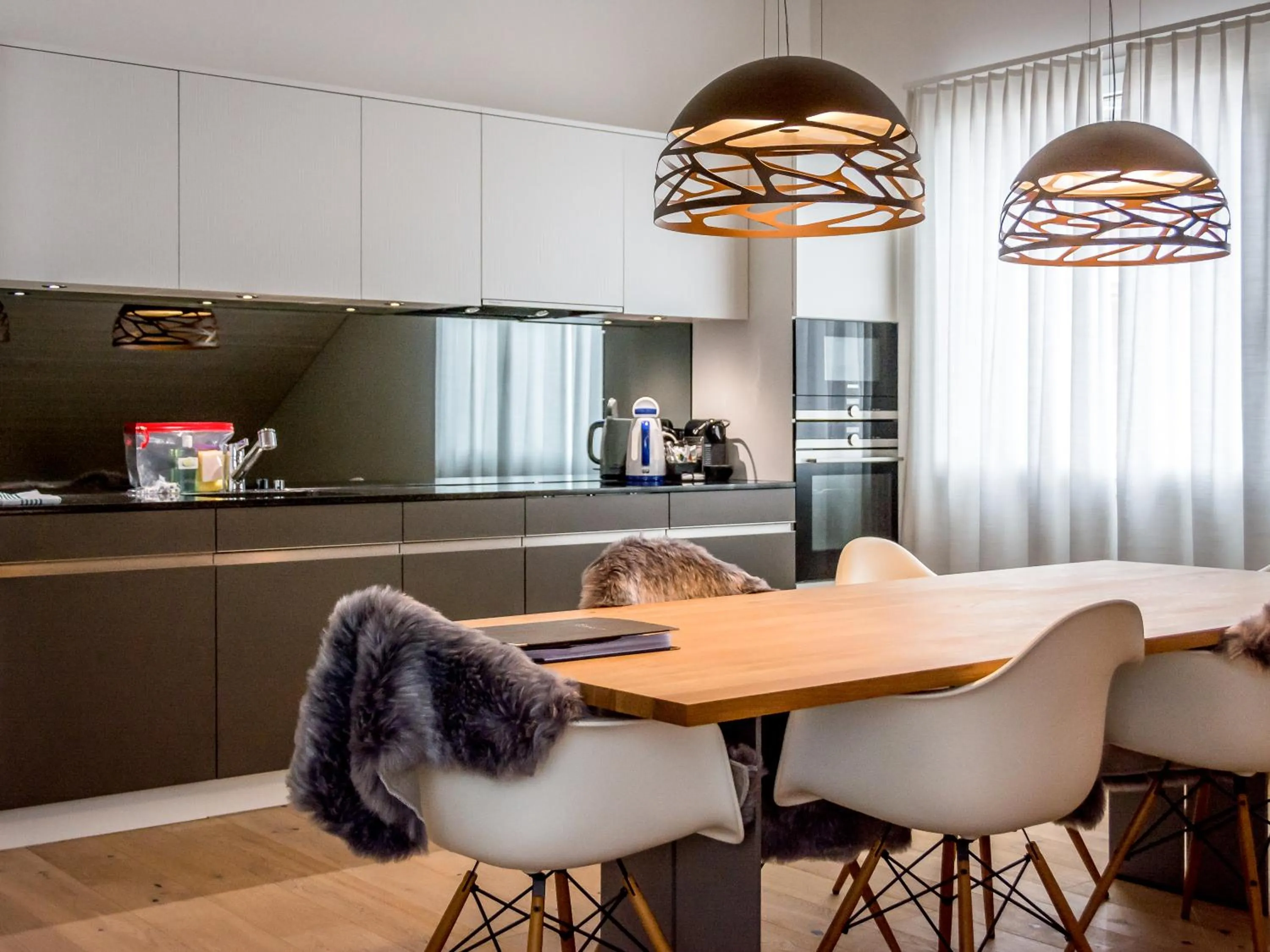 Kitchen or kitchenette in Andermatt Alpine Apartments