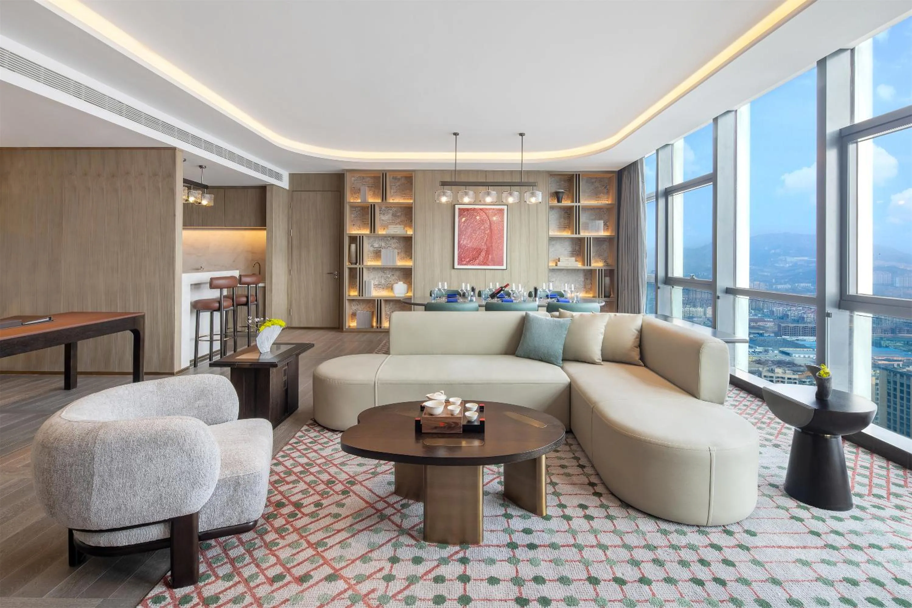 Living room in HUALUXE Hotels and Resorts Qingdao Licang, an IHG Hotel