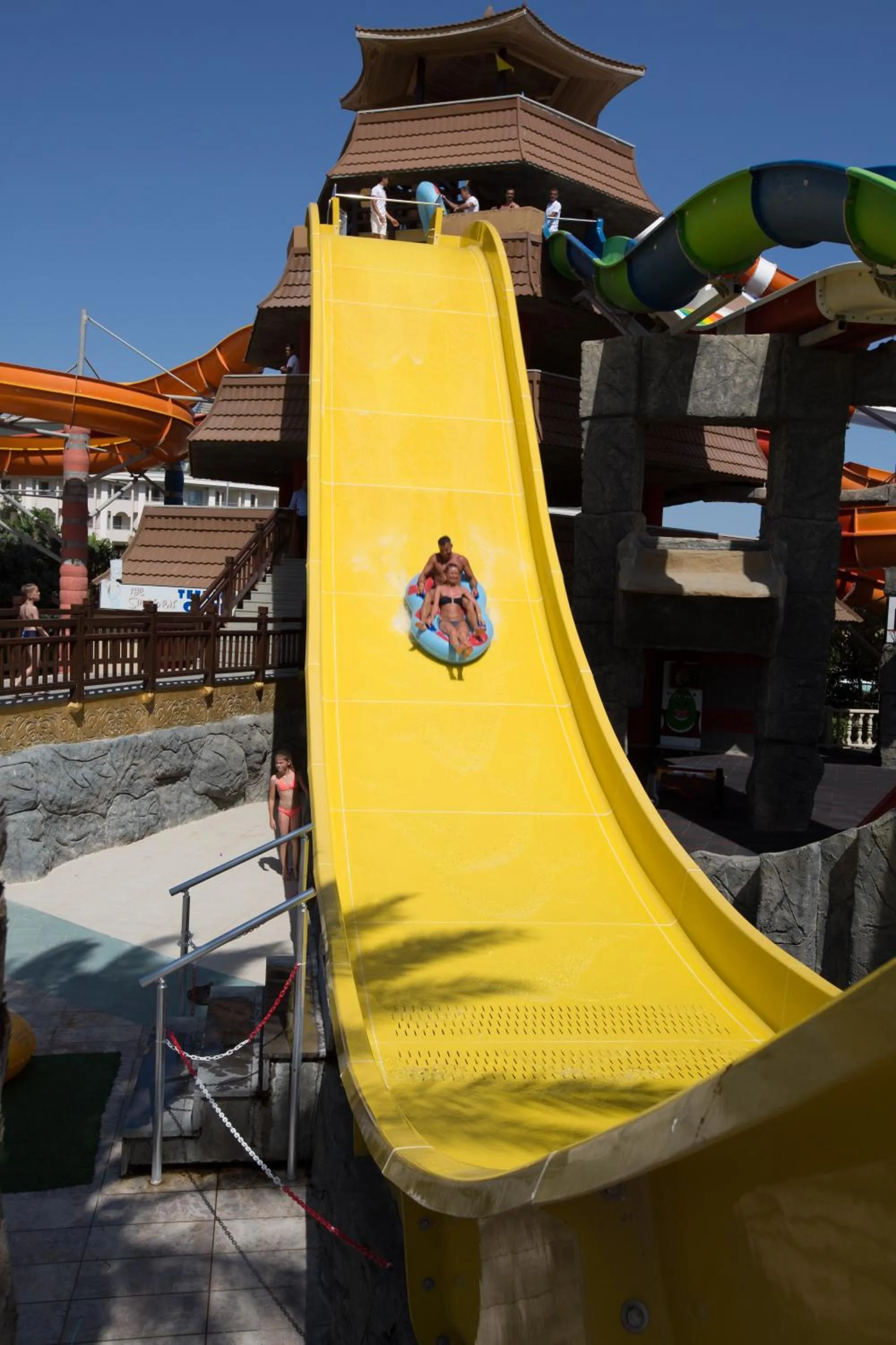 Aqua park in Royal Taj Mahal Hotel