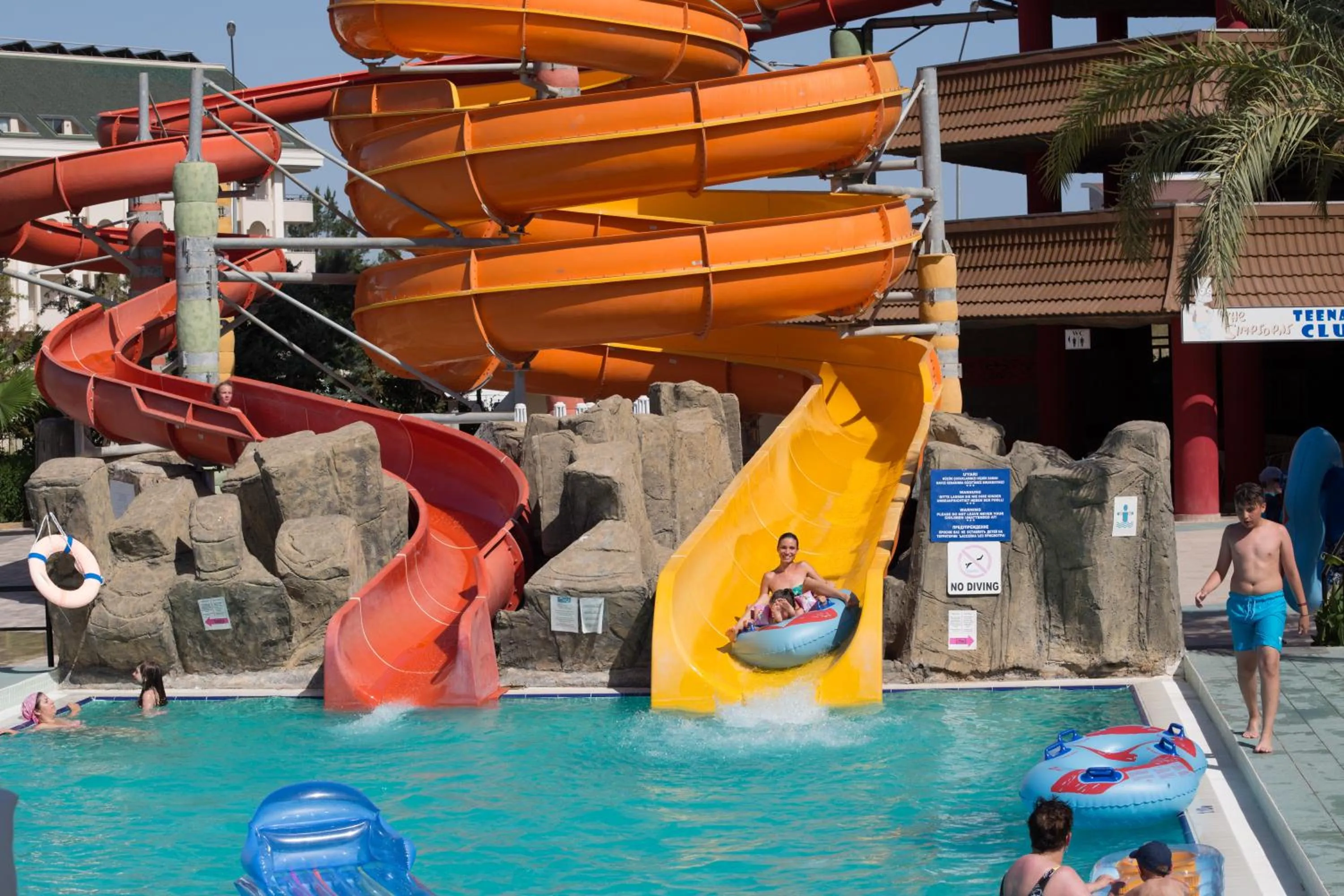 Aqua park in Royal Taj Mahal Hotel