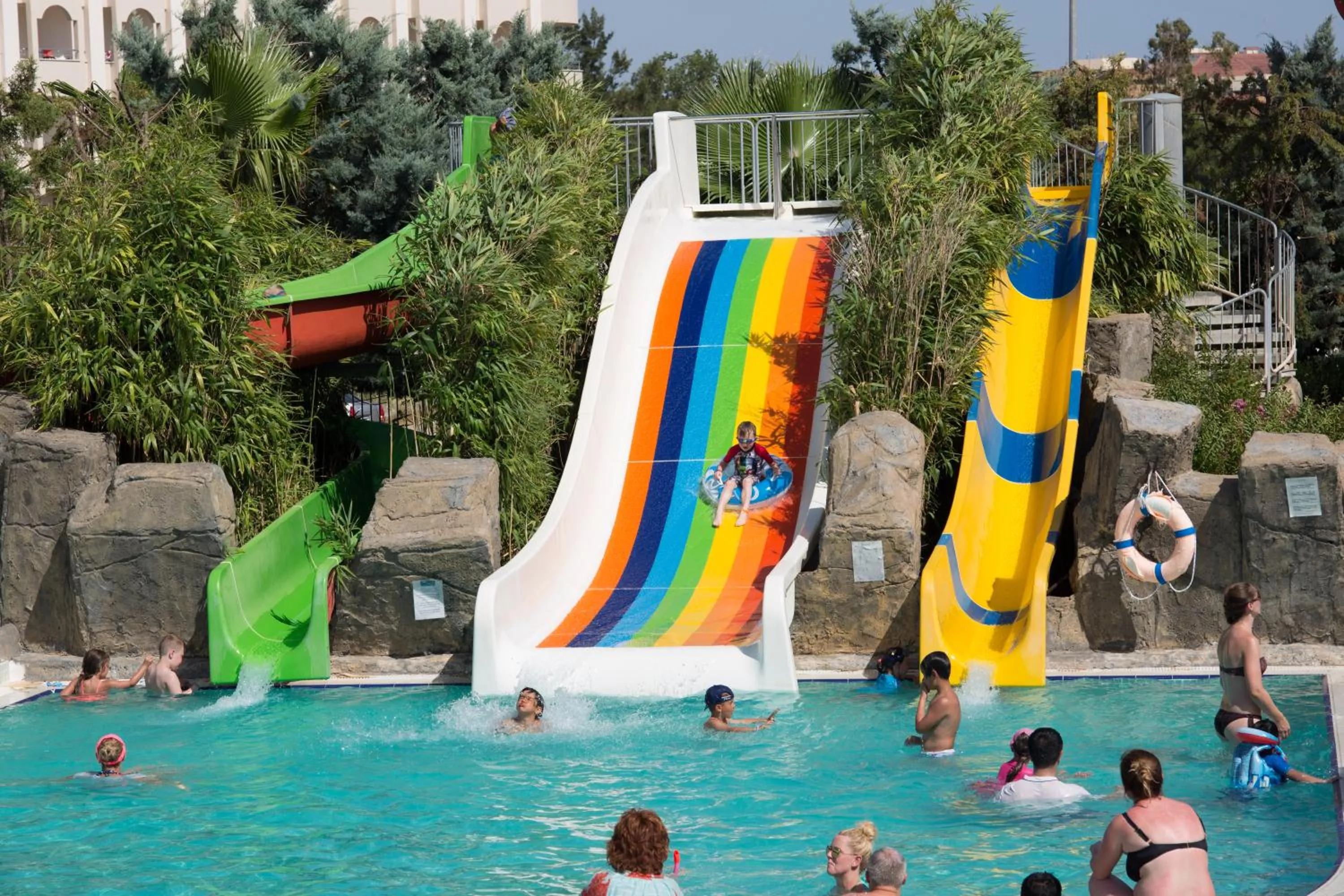 Aqua park in Royal Taj Mahal Hotel