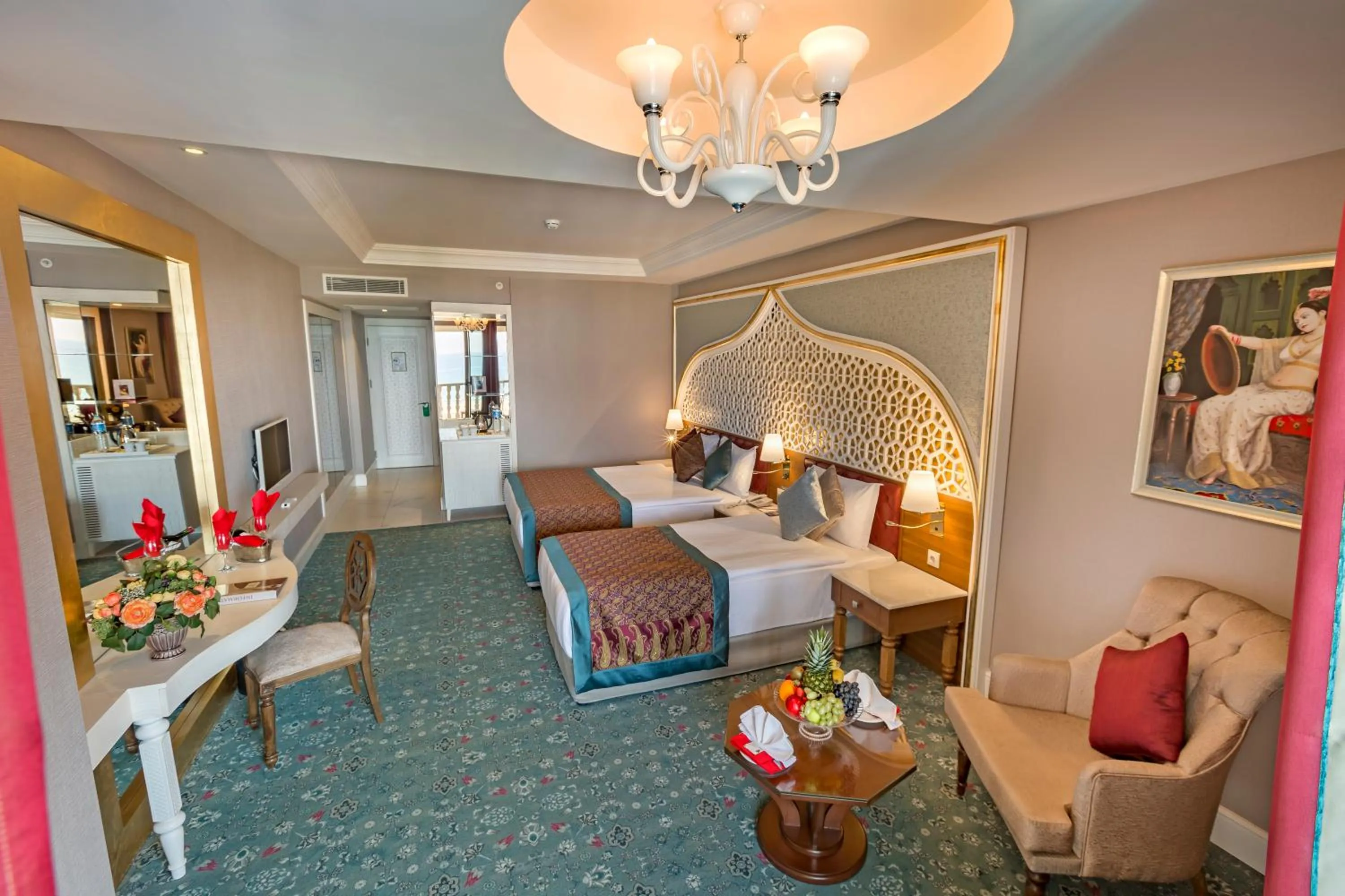 Bedroom in Royal Taj Mahal Hotel