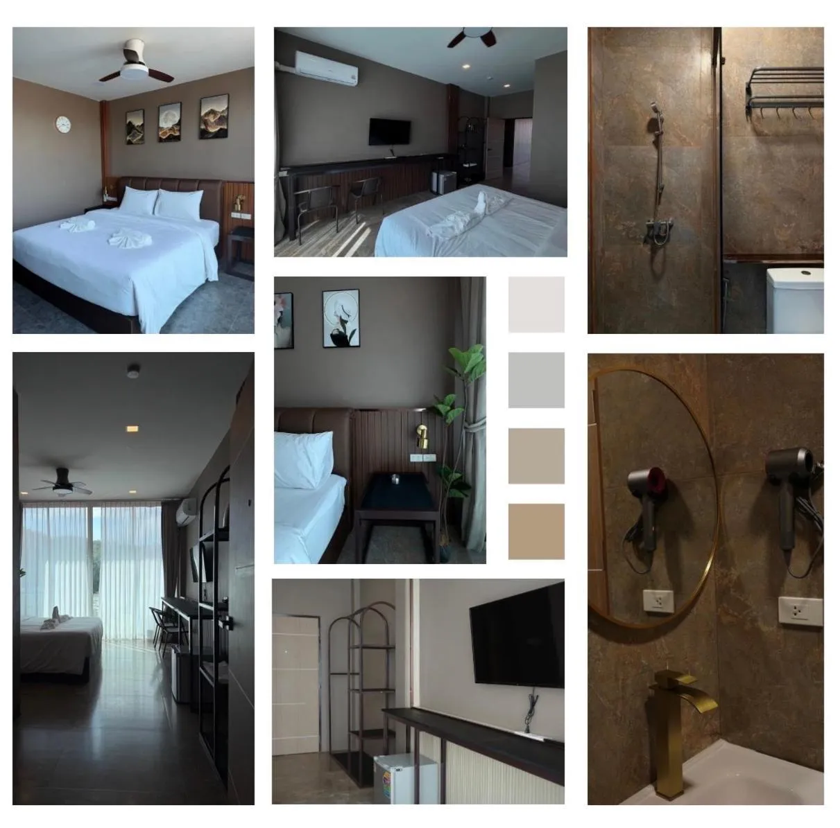 Bed in New hotel in Aonang krabi