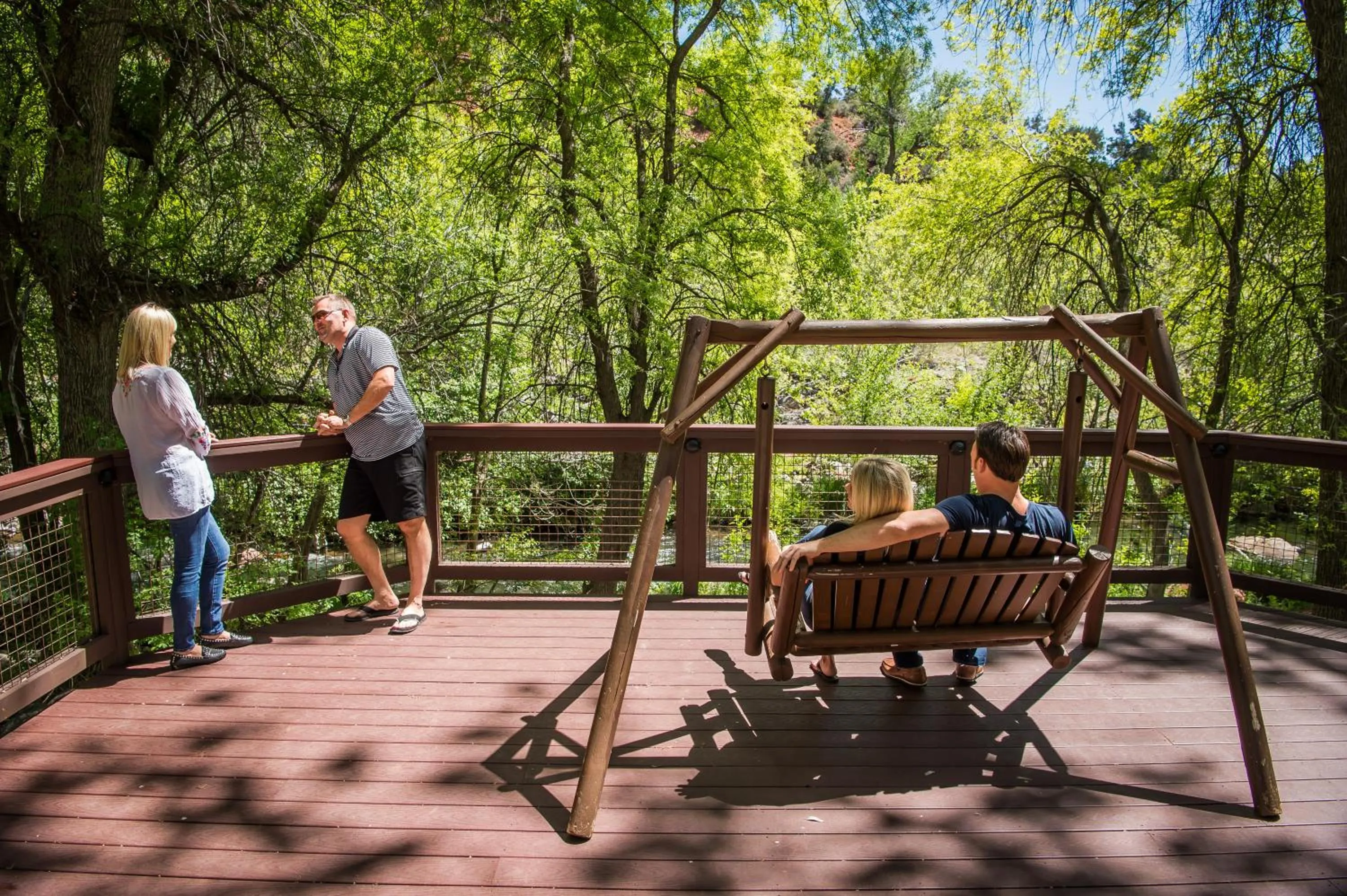 Patio in Arroyo Roble Resort at Oak Creek