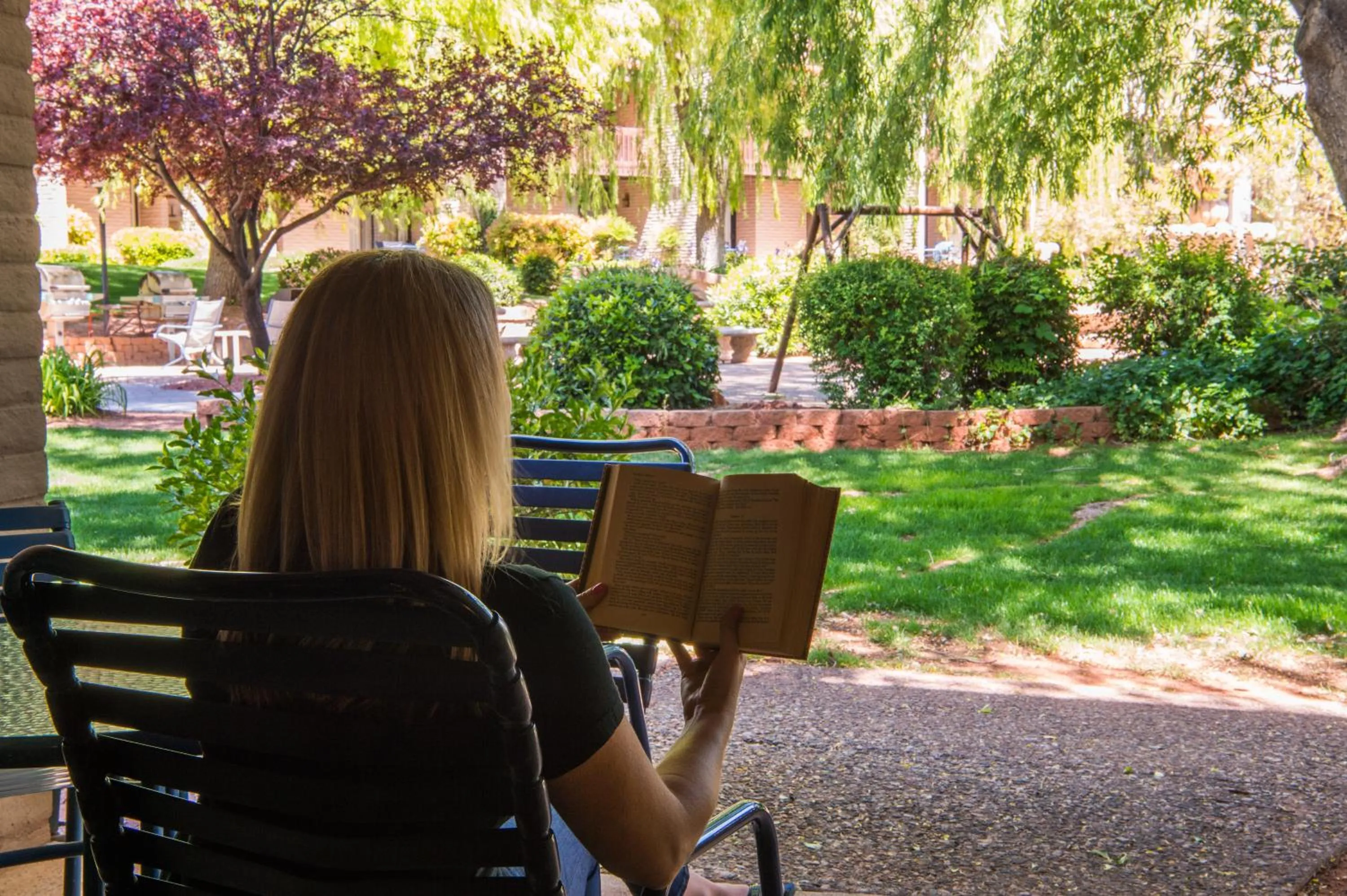 Patio in Arroyo Roble Resort at Oak Creek