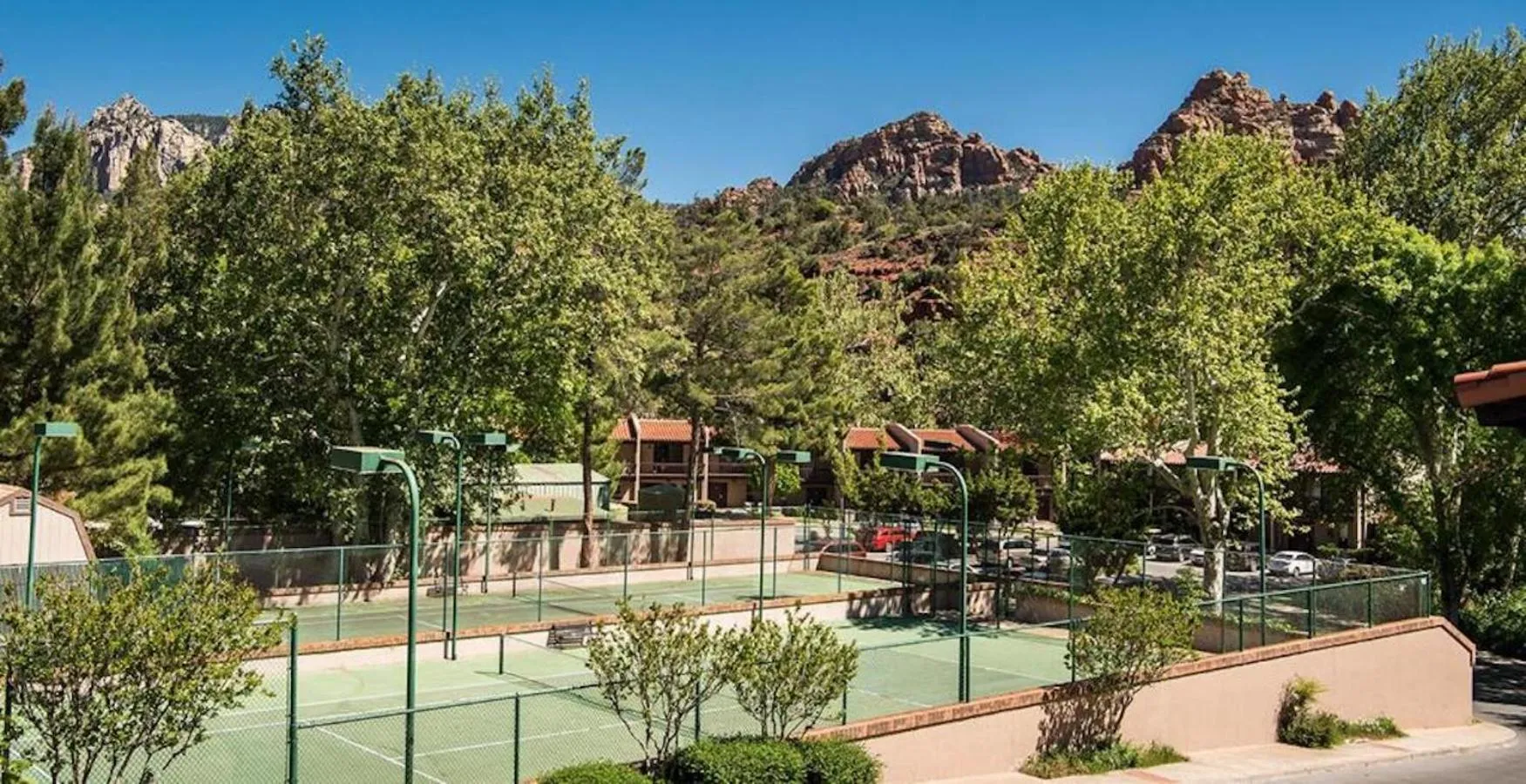 Tennis court in Arroyo Roble Resort at Oak Creek