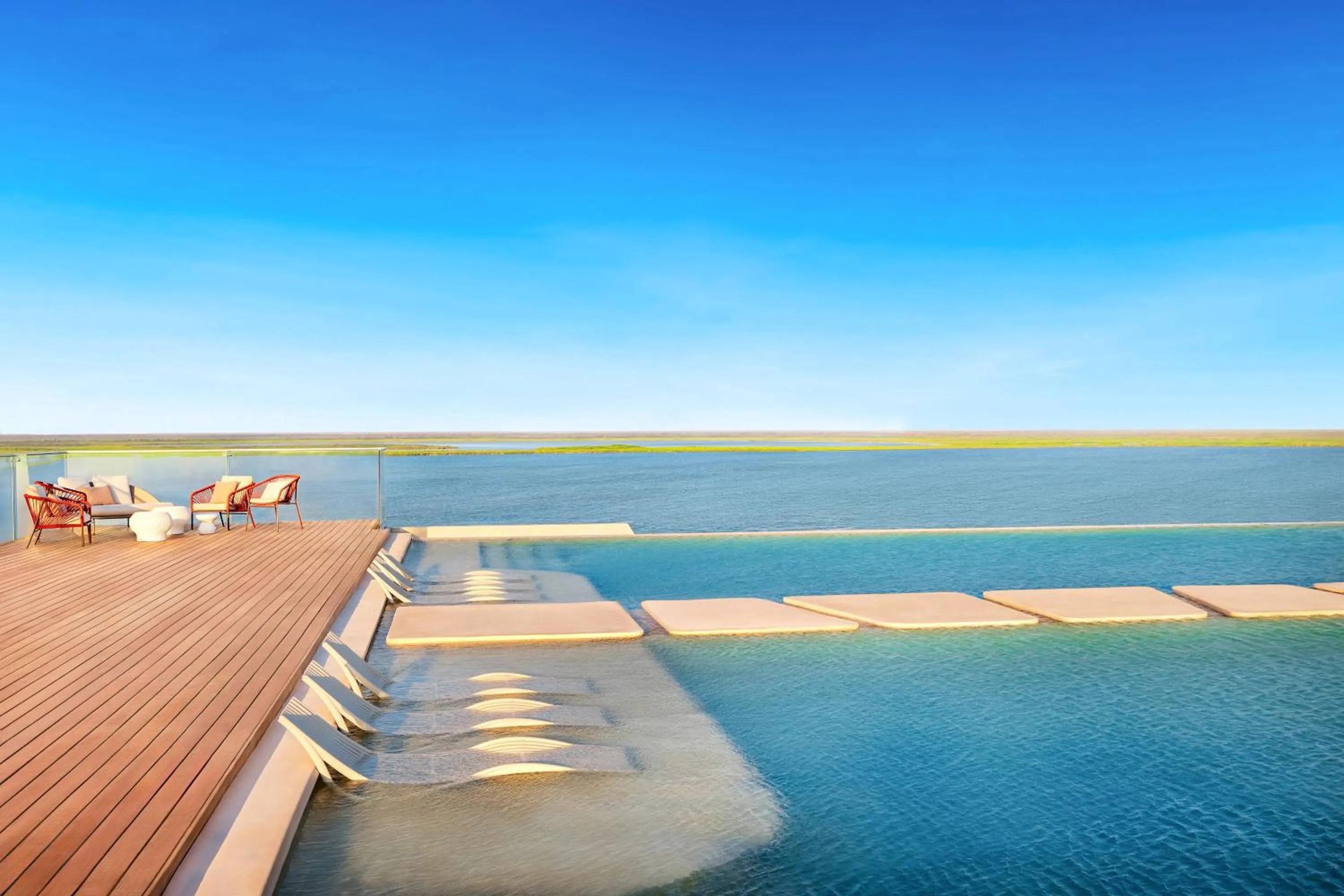 Swimming pool in Hyatt Vivid Grand Island Cancun-All Inclusive Adults Only