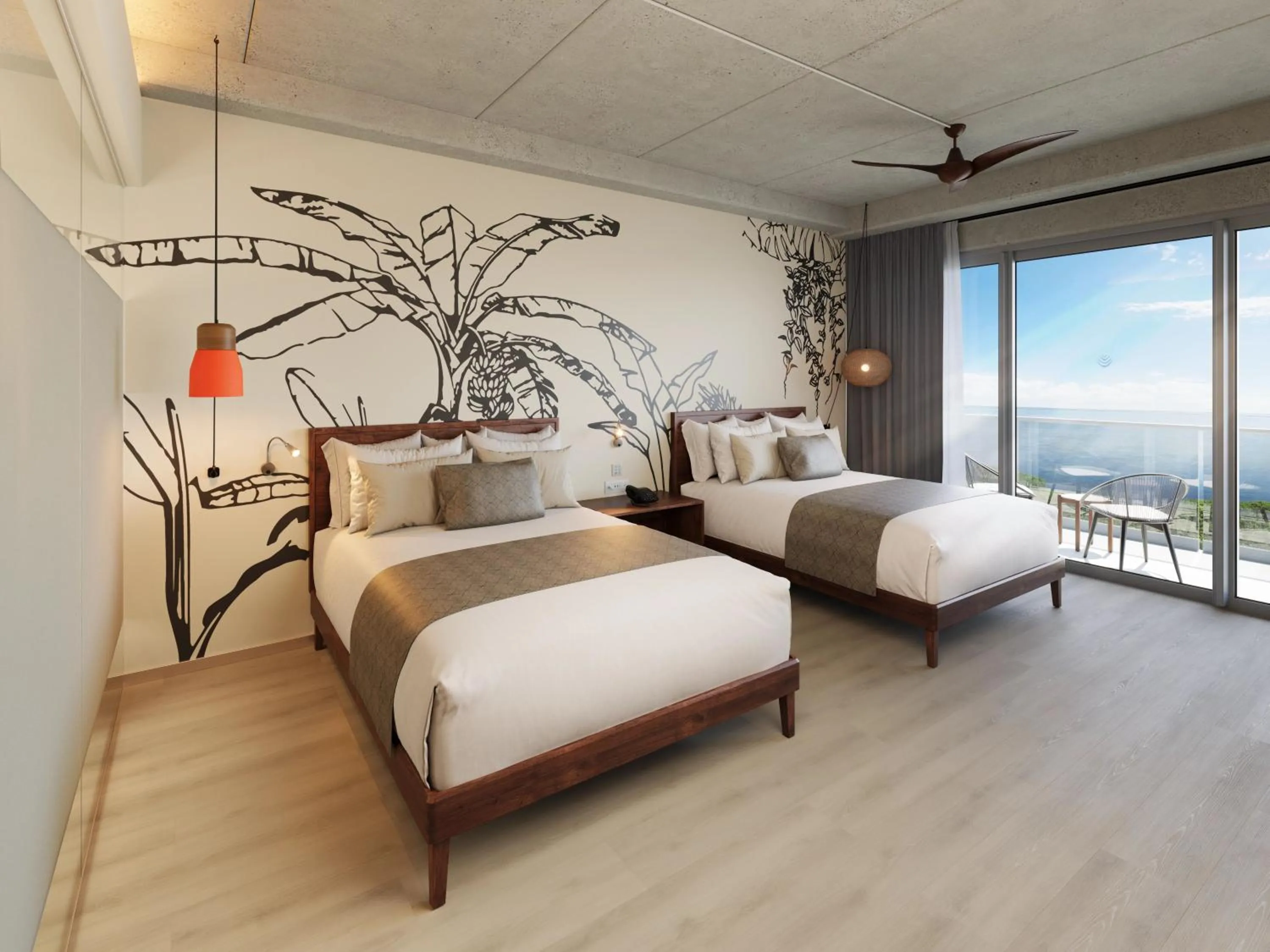 Bed in Hyatt Vivid Grand Island Cancun-All Inclusive Adults Only