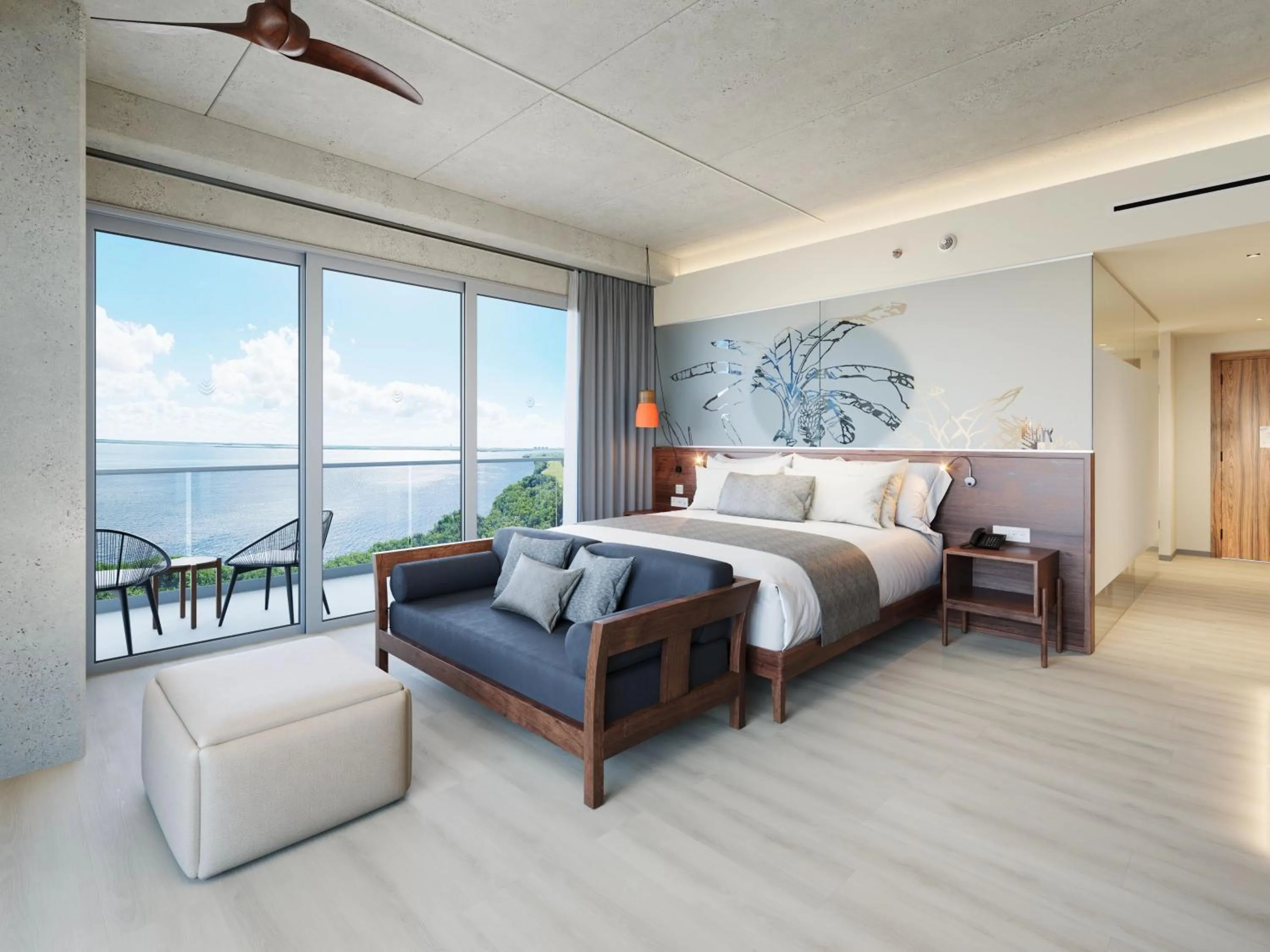 Bed in Hyatt Vivid Grand Island Cancun-All Inclusive Adults Only