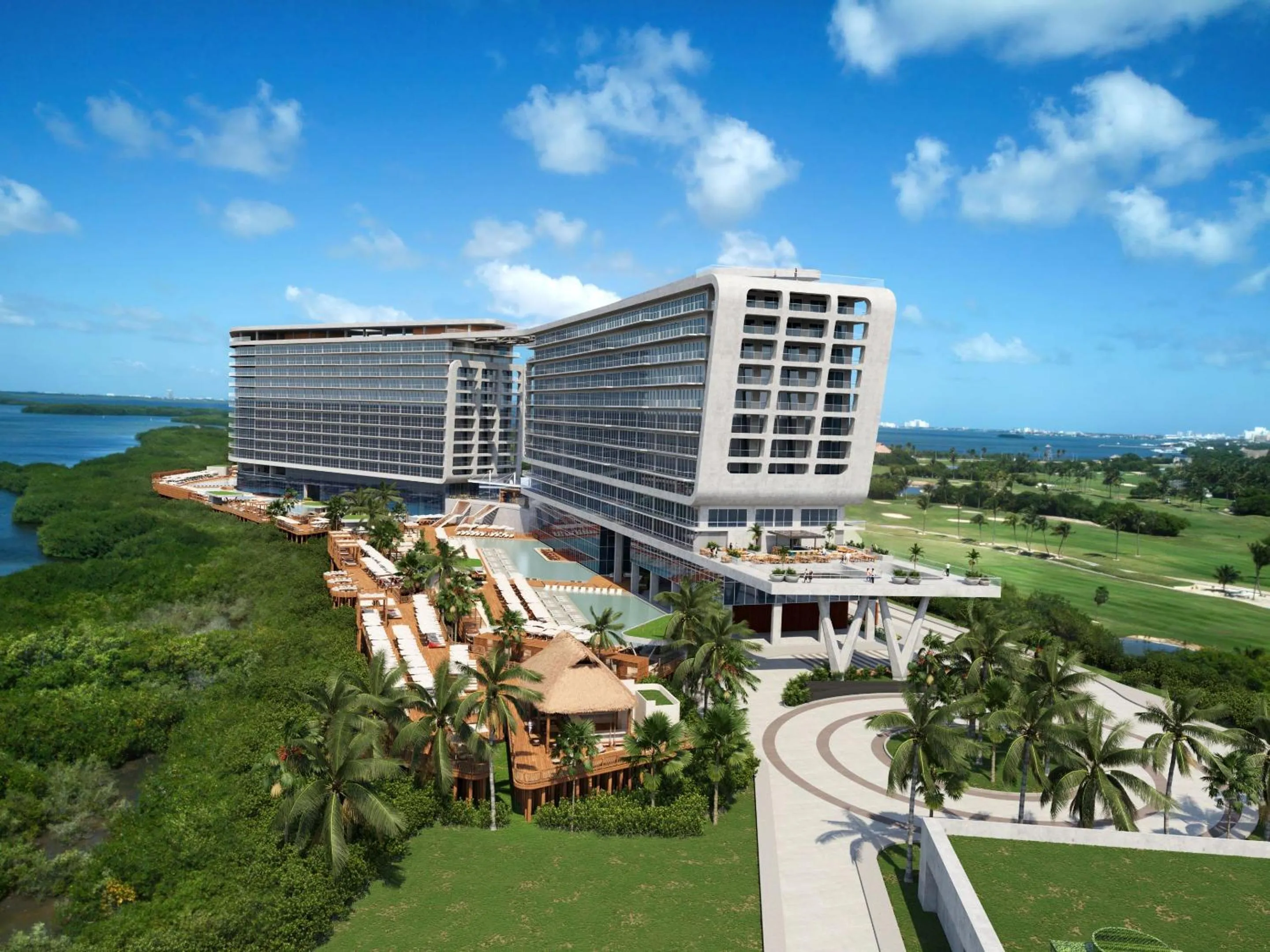 Property building in Hyatt Vivid Grand Island Cancun-All Inclusive Adults Only
