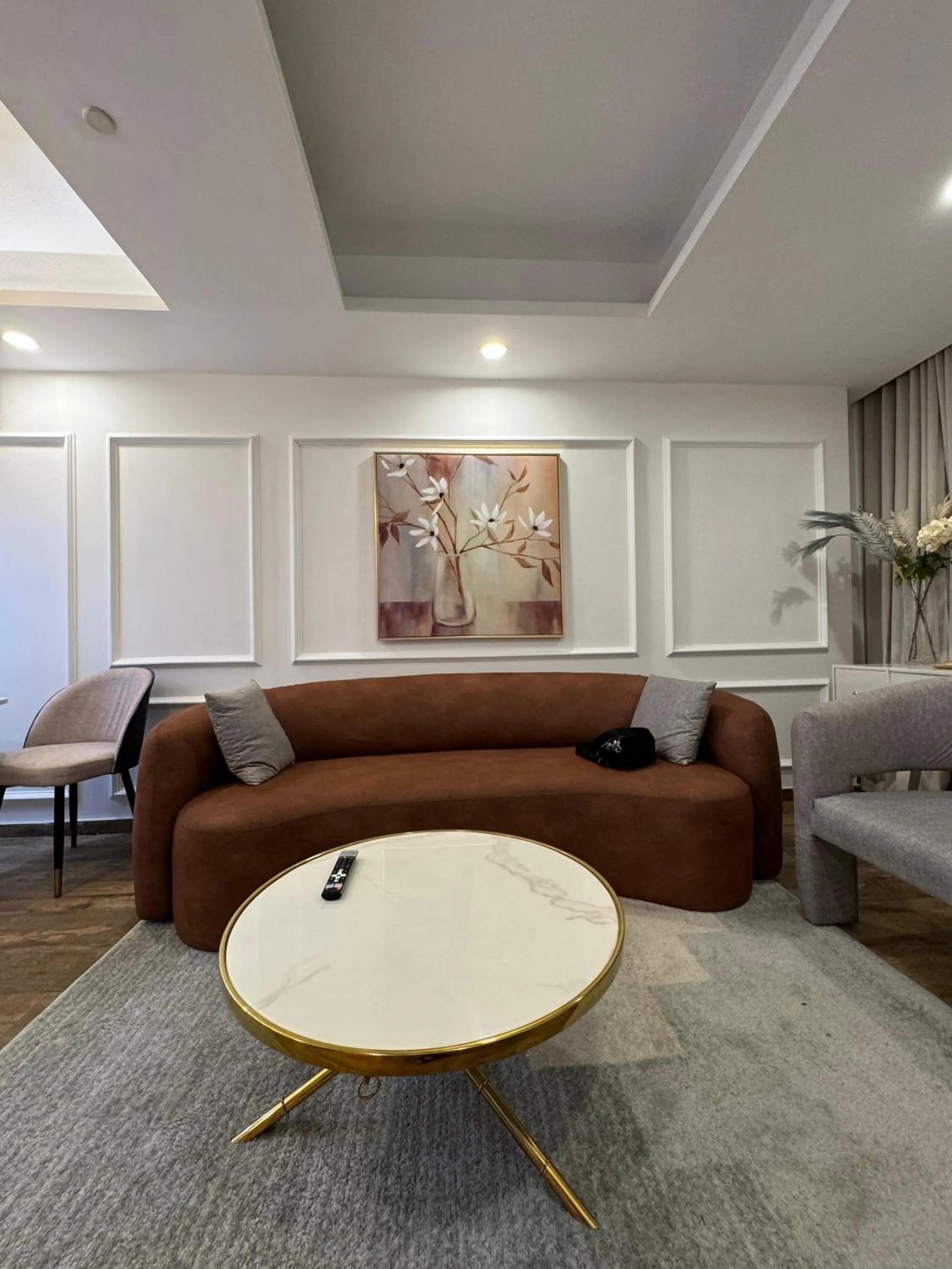 Living room in The Centaurus Apartments