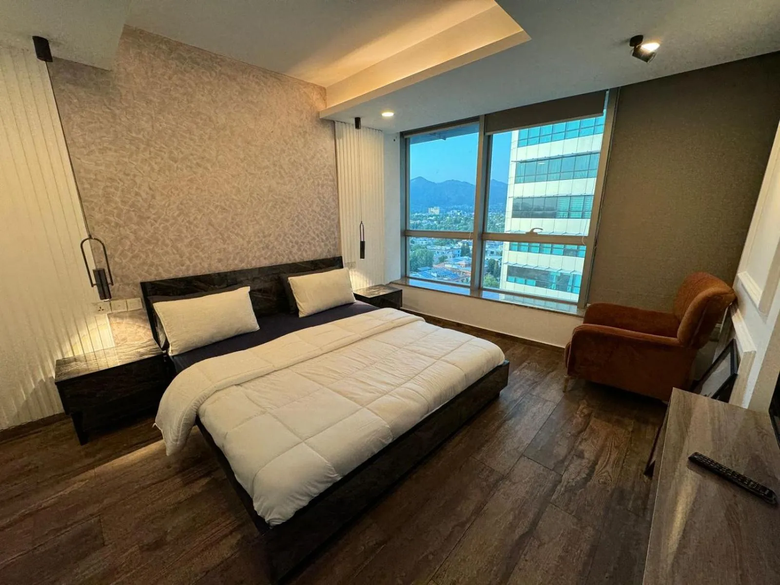 Bedroom, Bed in The Centaurus Apartments