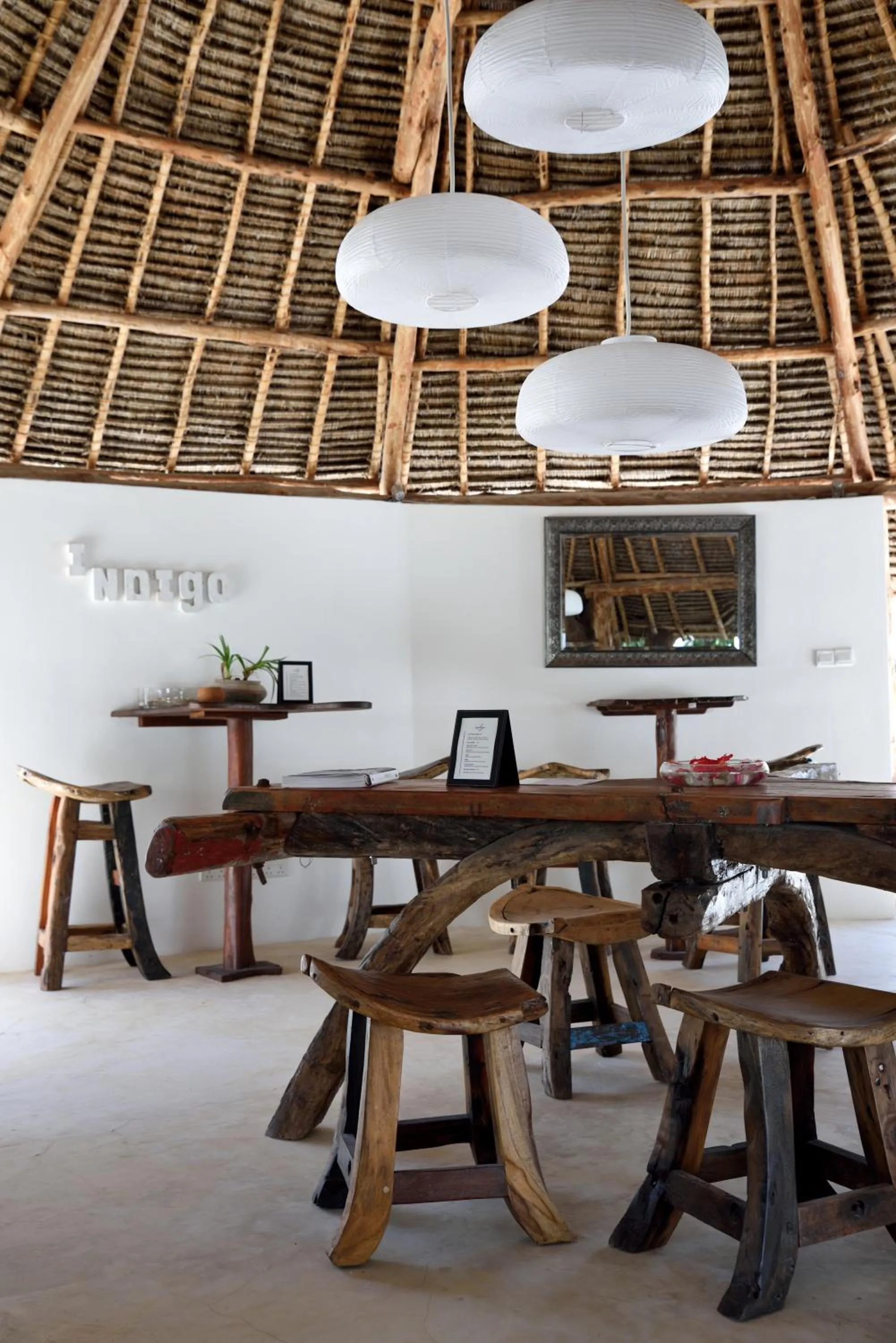 Dining area in Indigo Beach Zanzibar