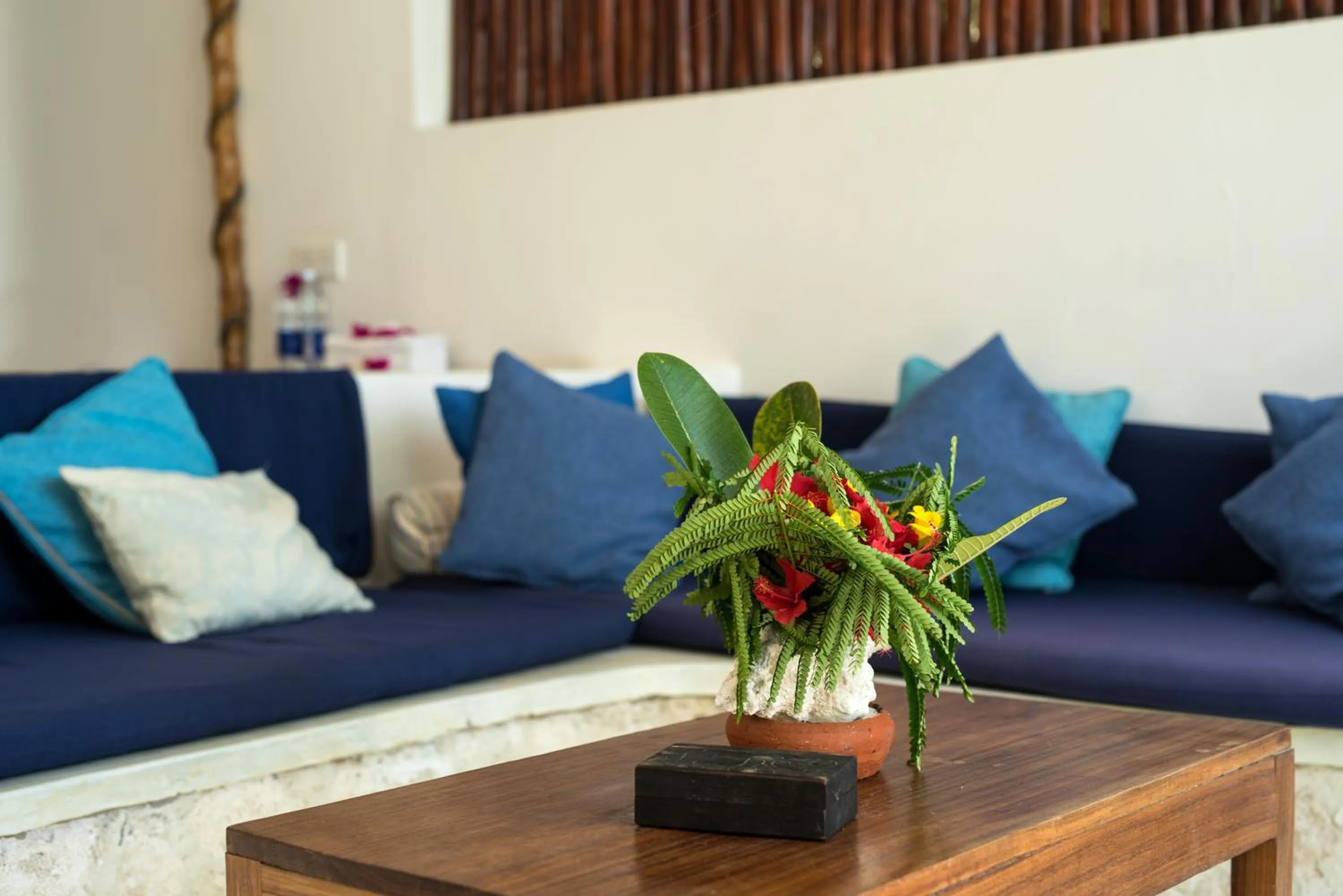 Seating area in Indigo Beach Zanzibar