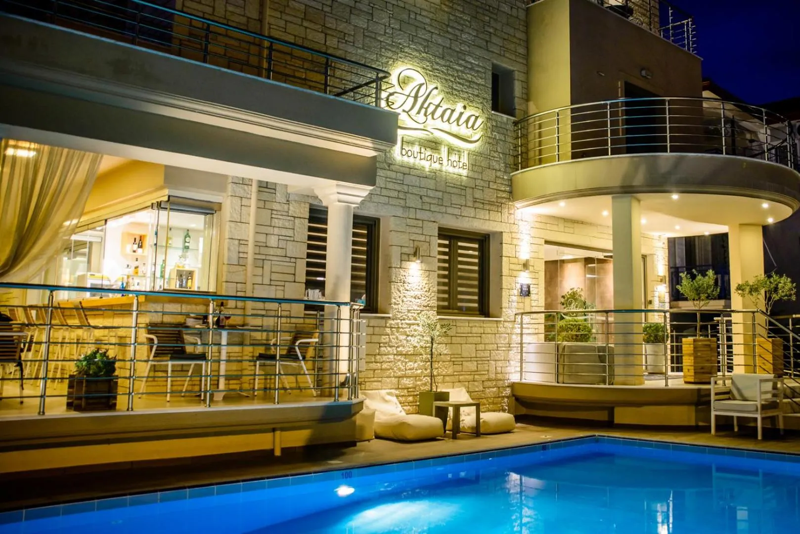 Swimming pool in Aktaia Boutique Hotel