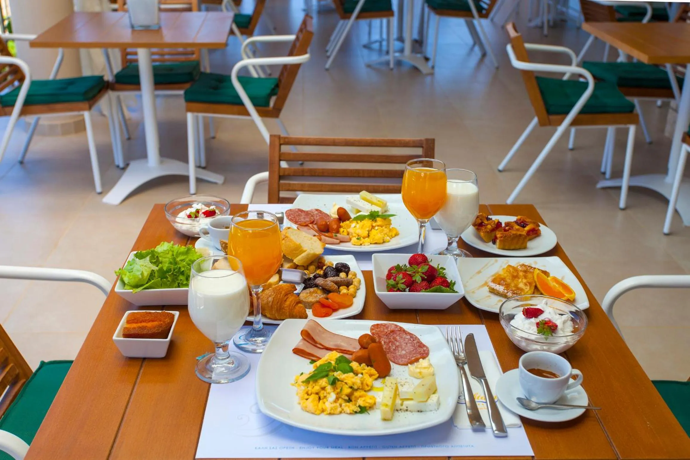 Breakfast in Aktaia Boutique Hotel