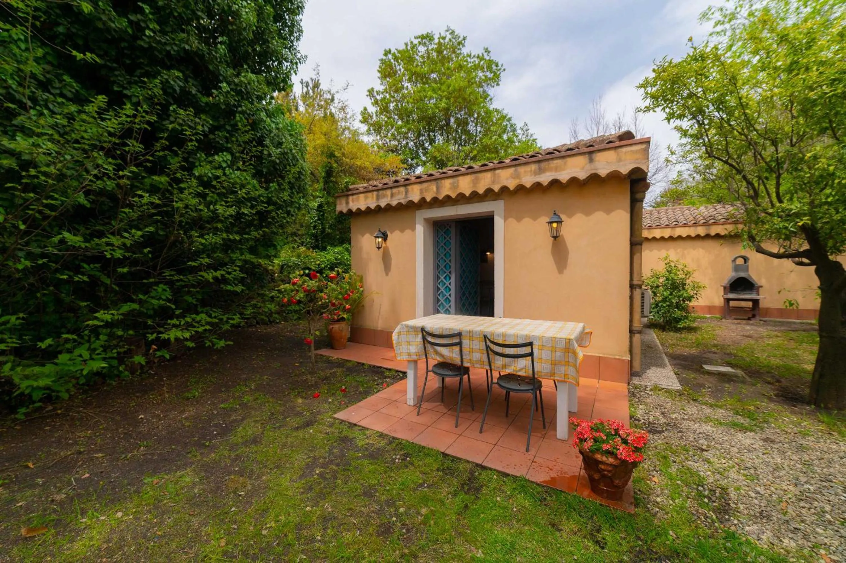 Patio in Etna Botanic Garden