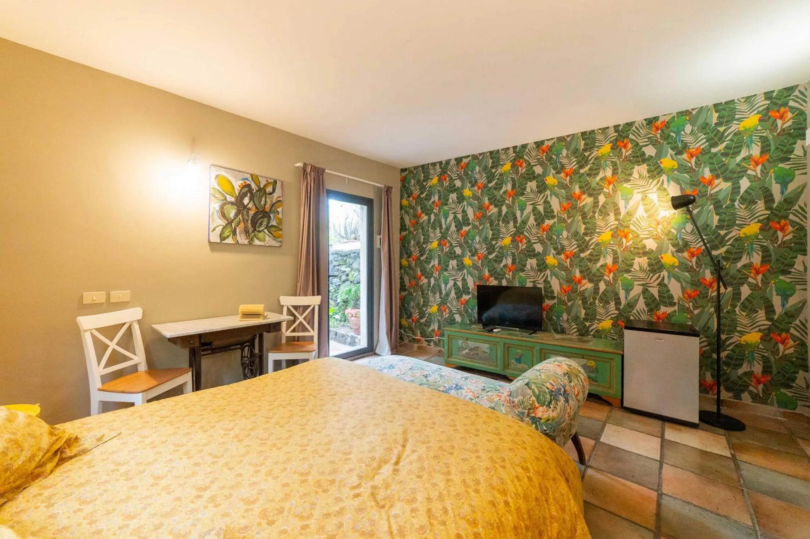 Bed in Etna Botanic Garden