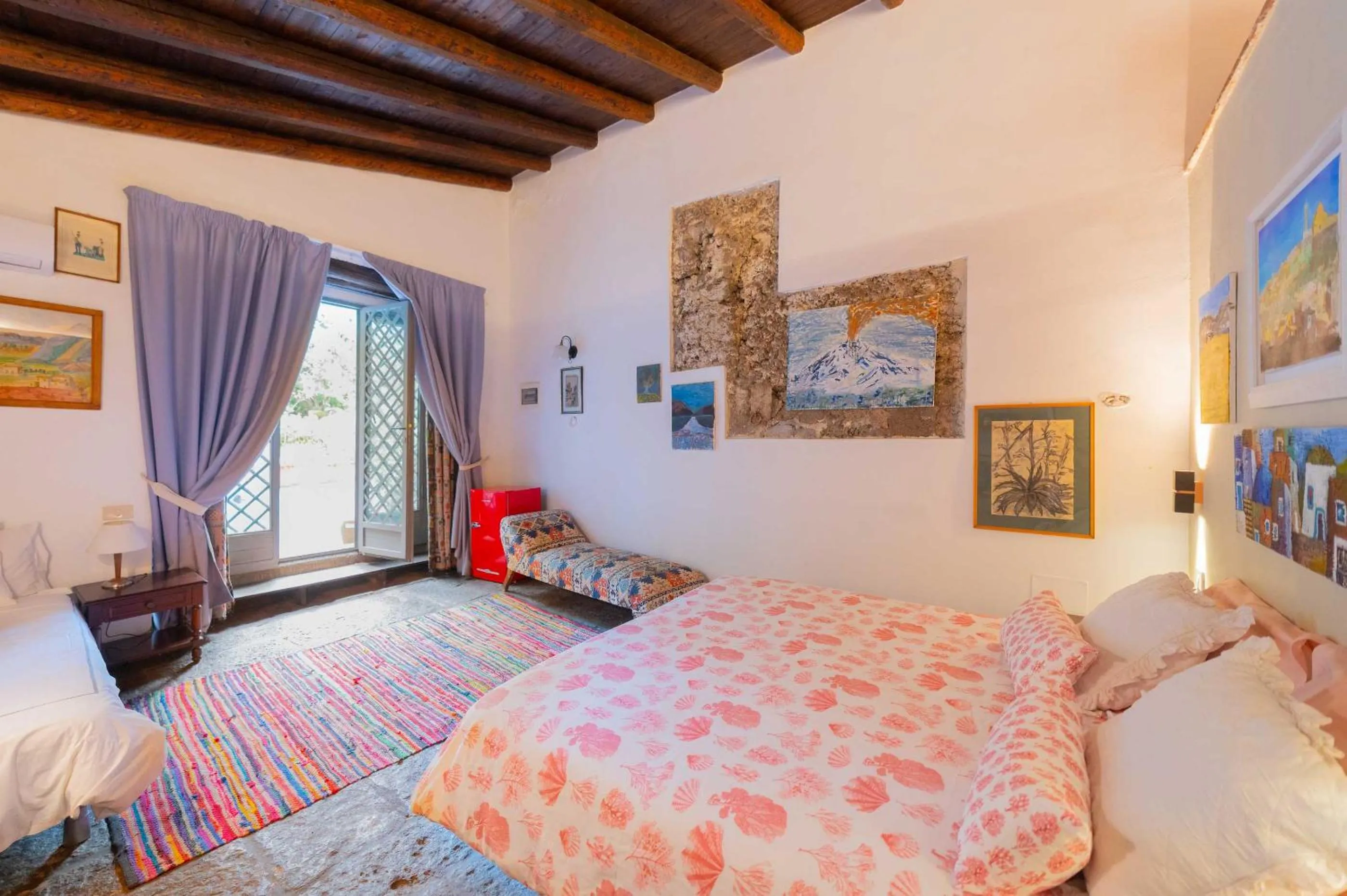 Bed in Etna Botanic Garden