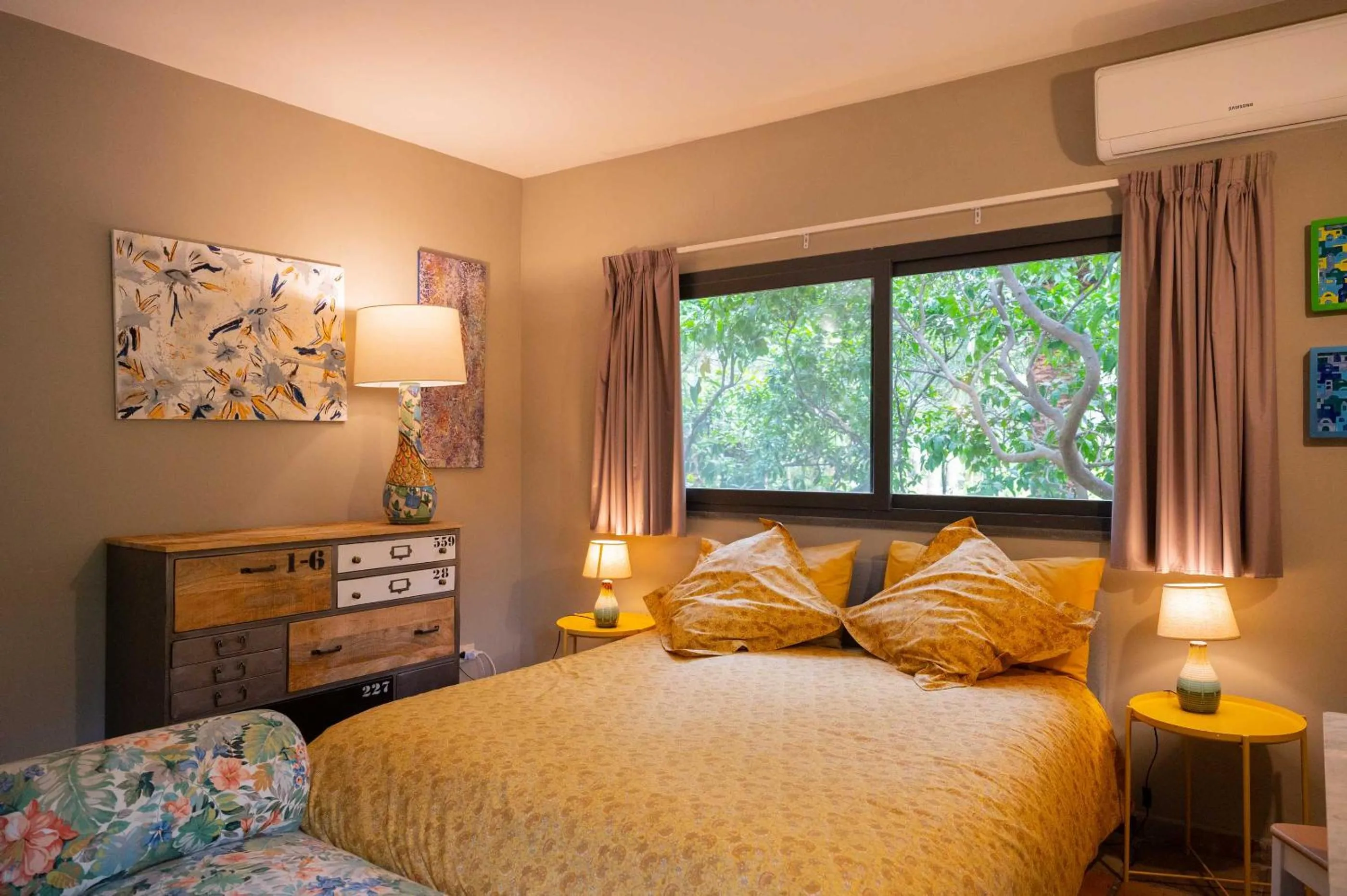 Bed in Etna Botanic Garden