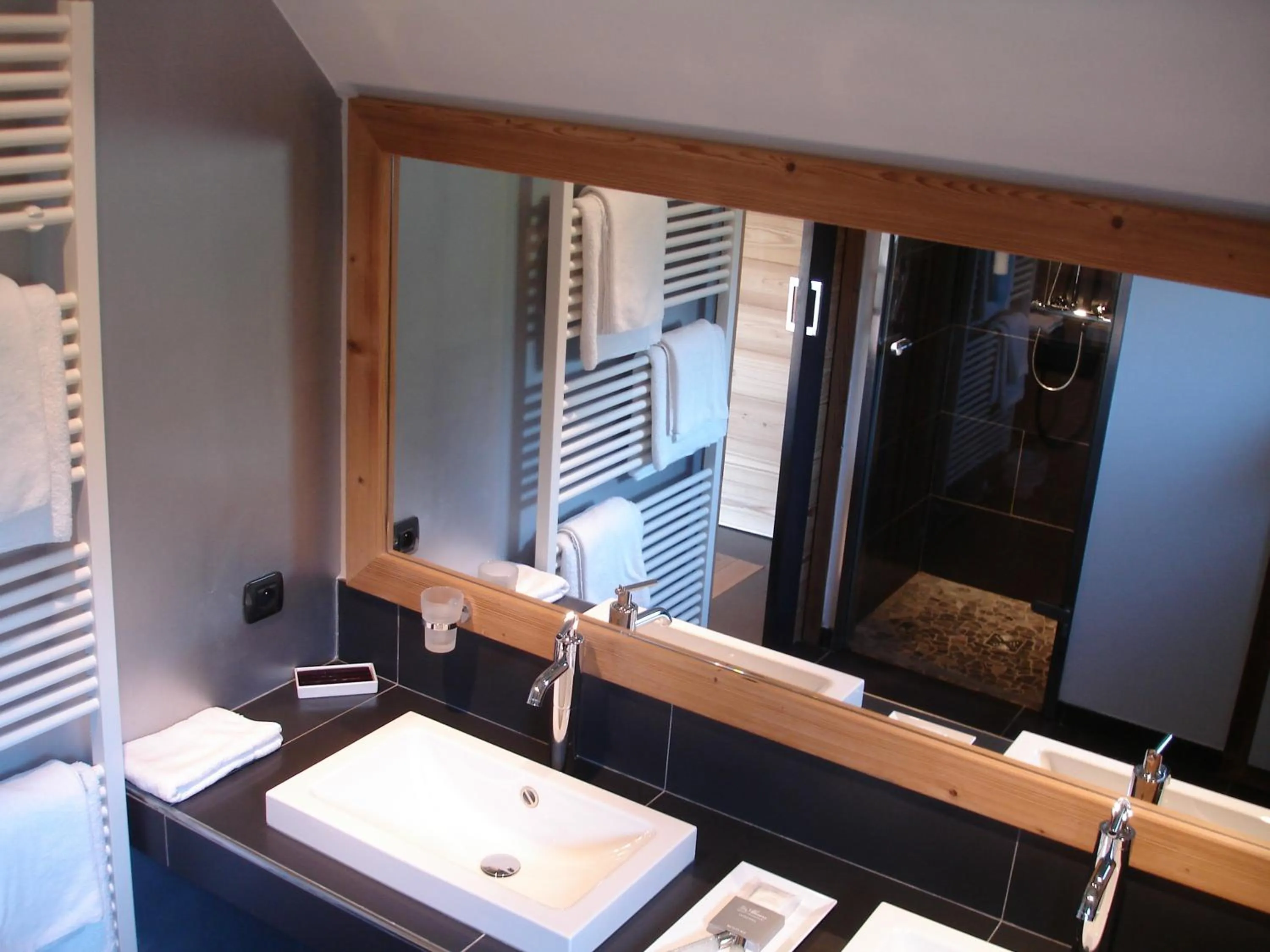 Bathroom in Hôtel Restaurant Les Alisiers