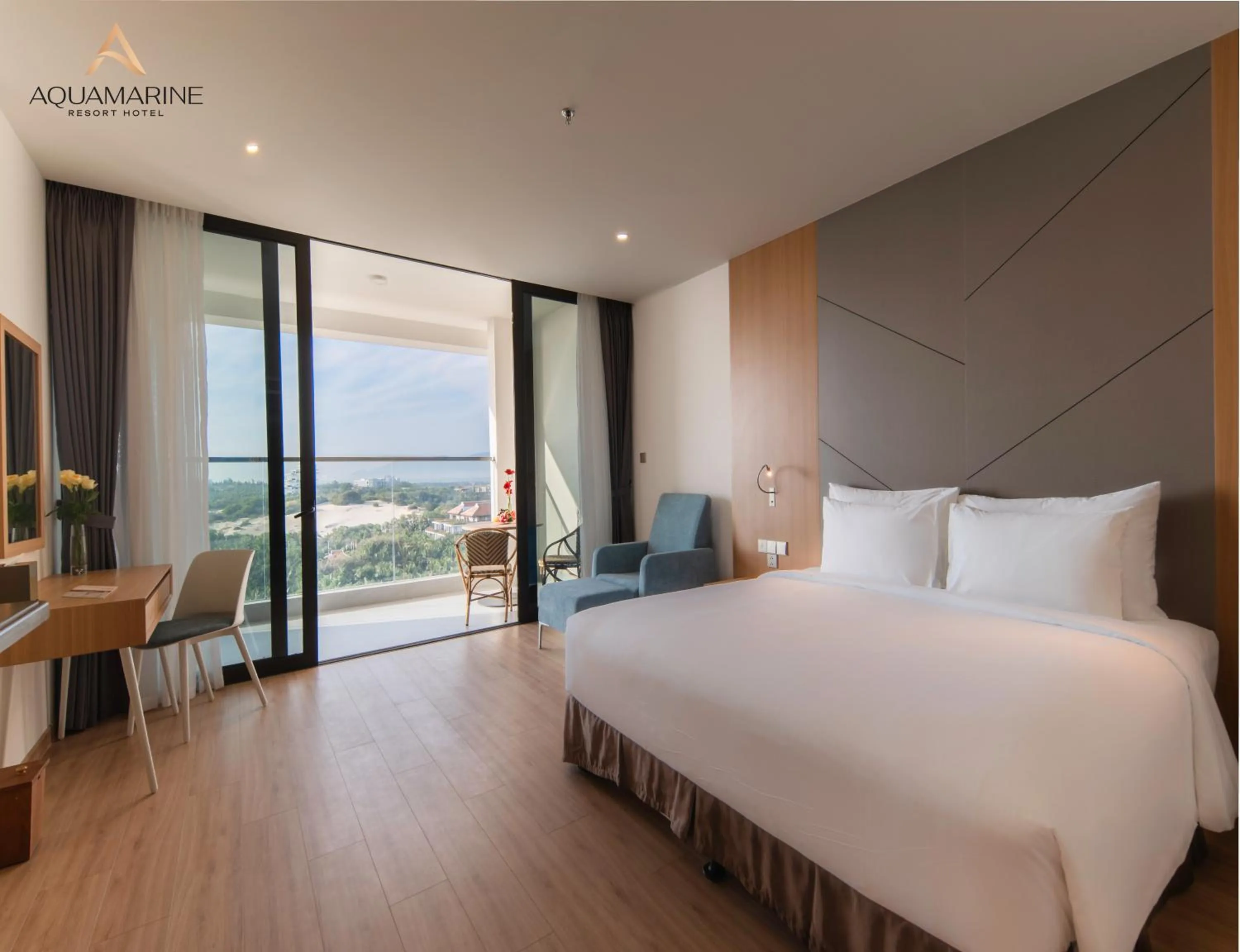 Living room, Bed in Aquamarine Cam Ranh By Swandor - All Inclusive