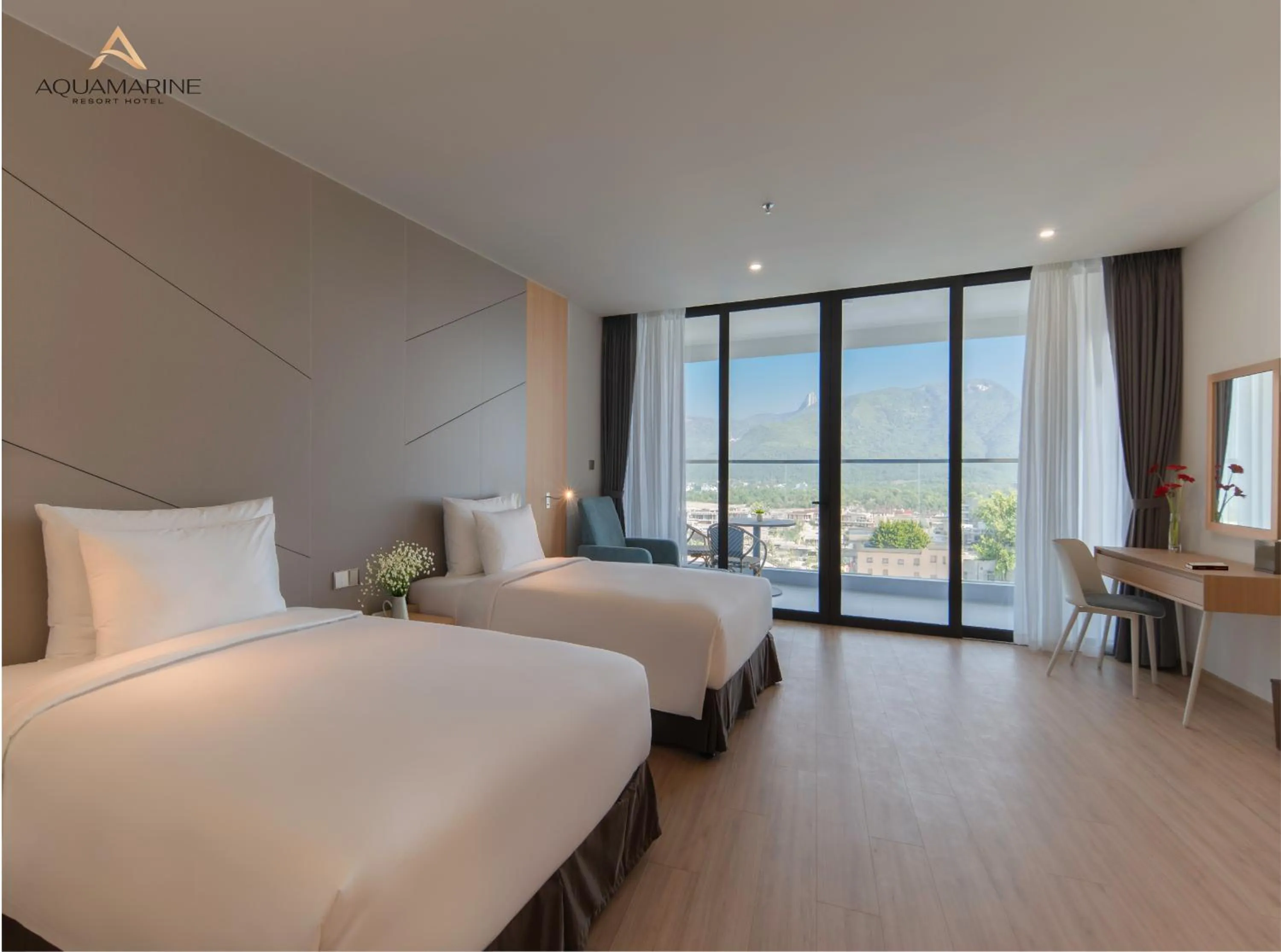 Sea view, Bed in Aquamarine Cam Ranh By Swandor - All Inclusive