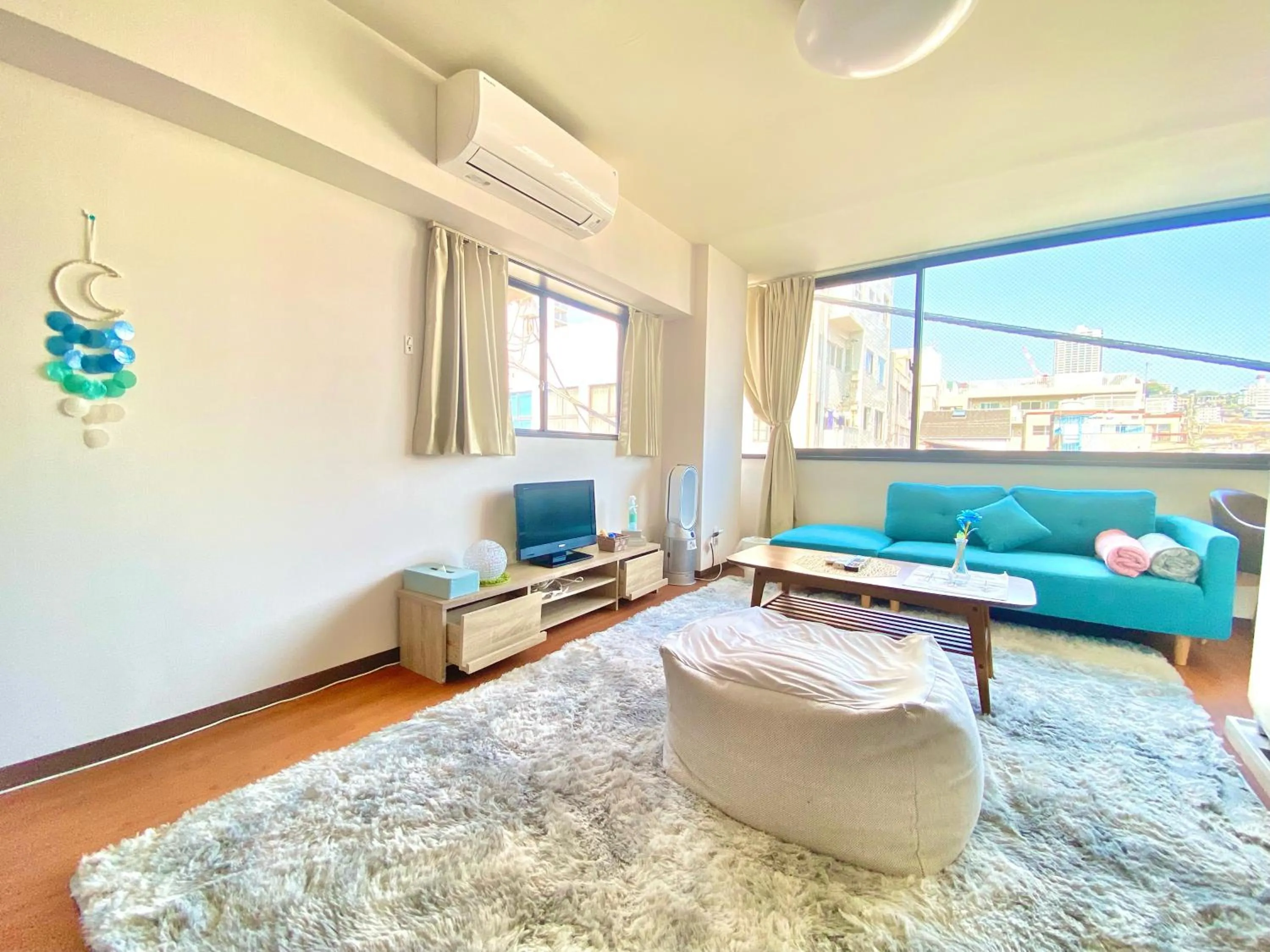Living room in THE MOON Atami
