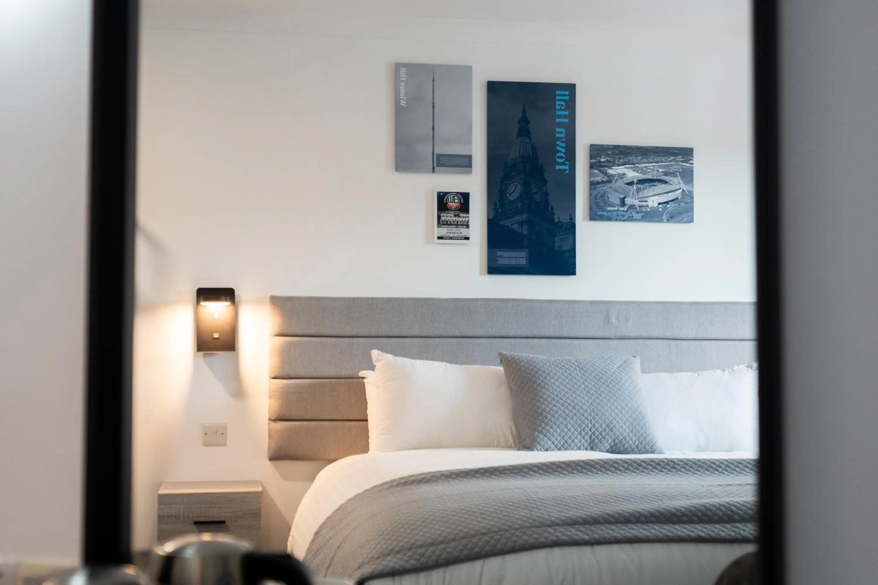Bed in The Bolton Stadium Hotel, a member of Radisson Individuals