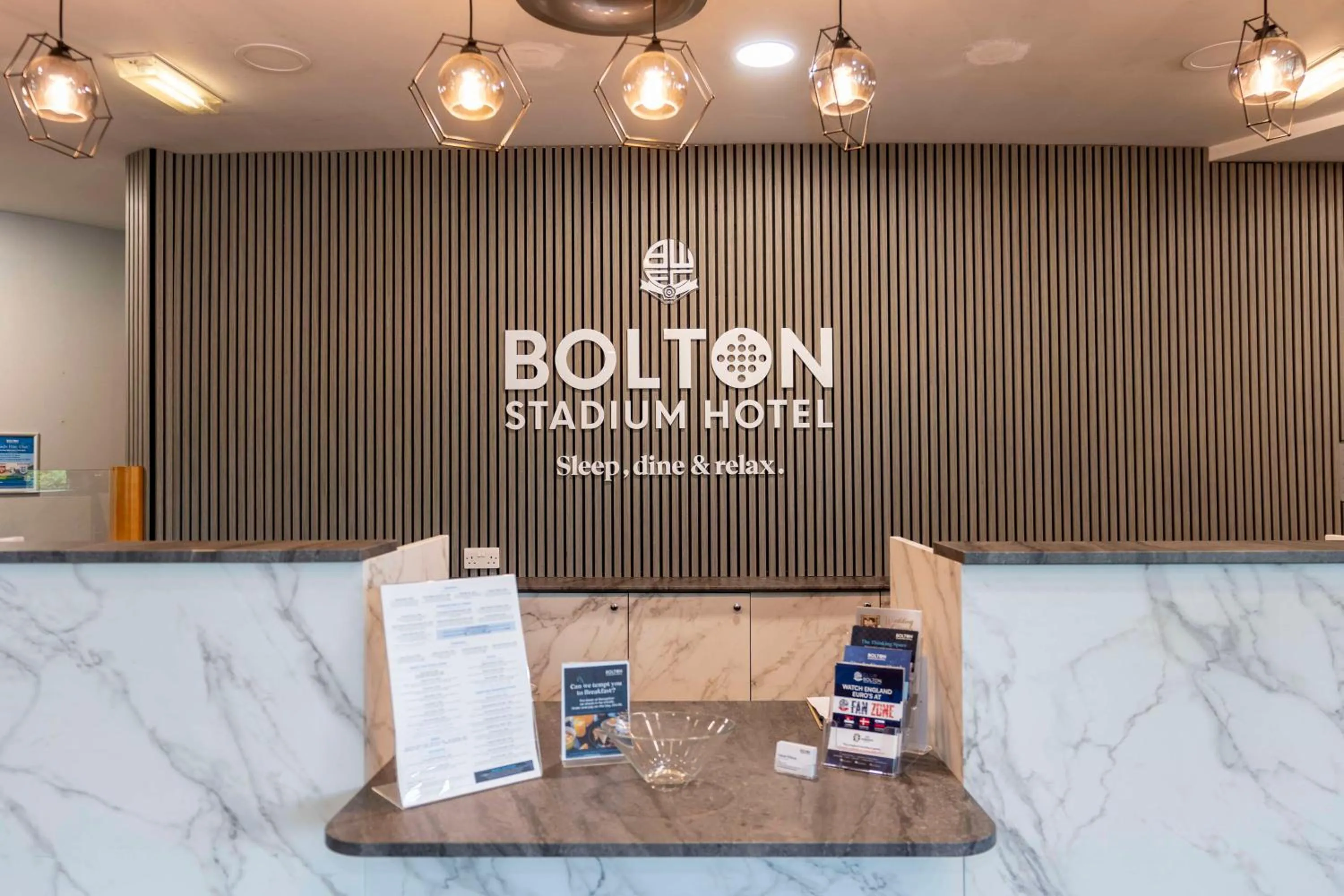 Lobby or reception in The Bolton Stadium Hotel, a member of Radisson Individuals