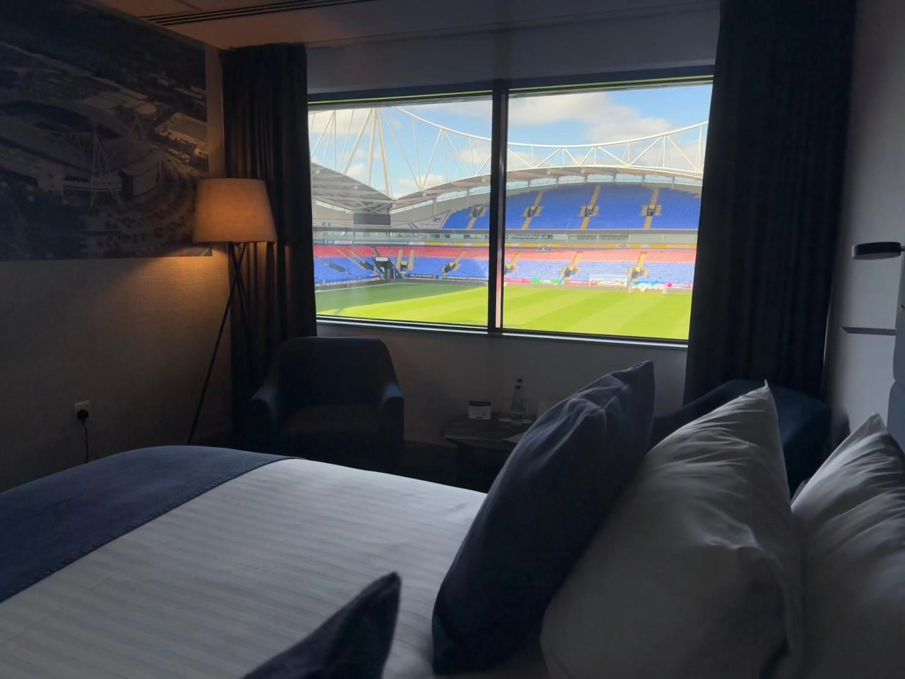 Bed in The Bolton Stadium Hotel, a member of Radisson Individuals