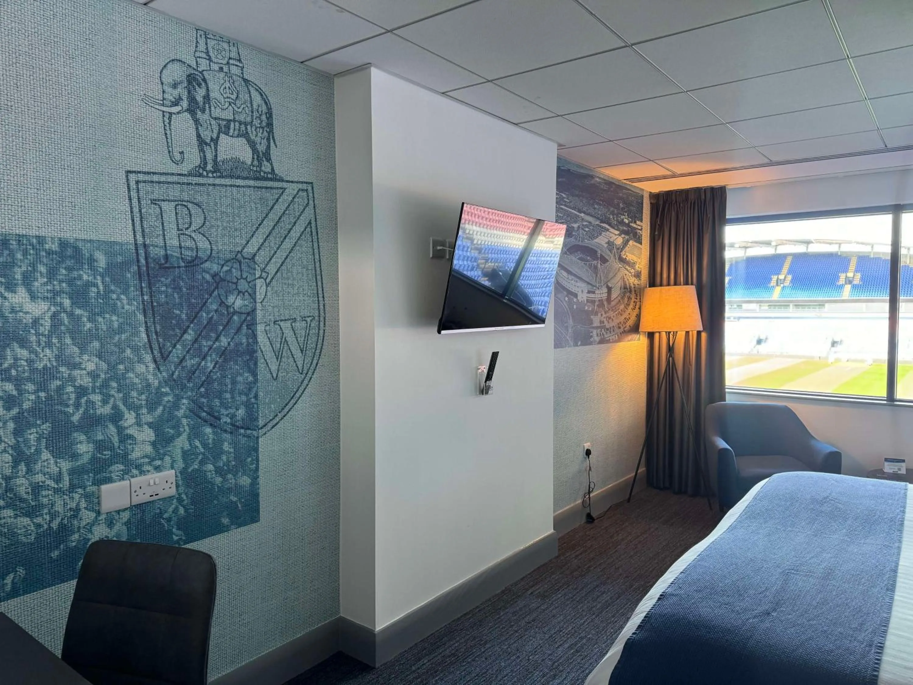 Bedroom, Bed in The Bolton Stadium Hotel, a member of Radisson Individuals