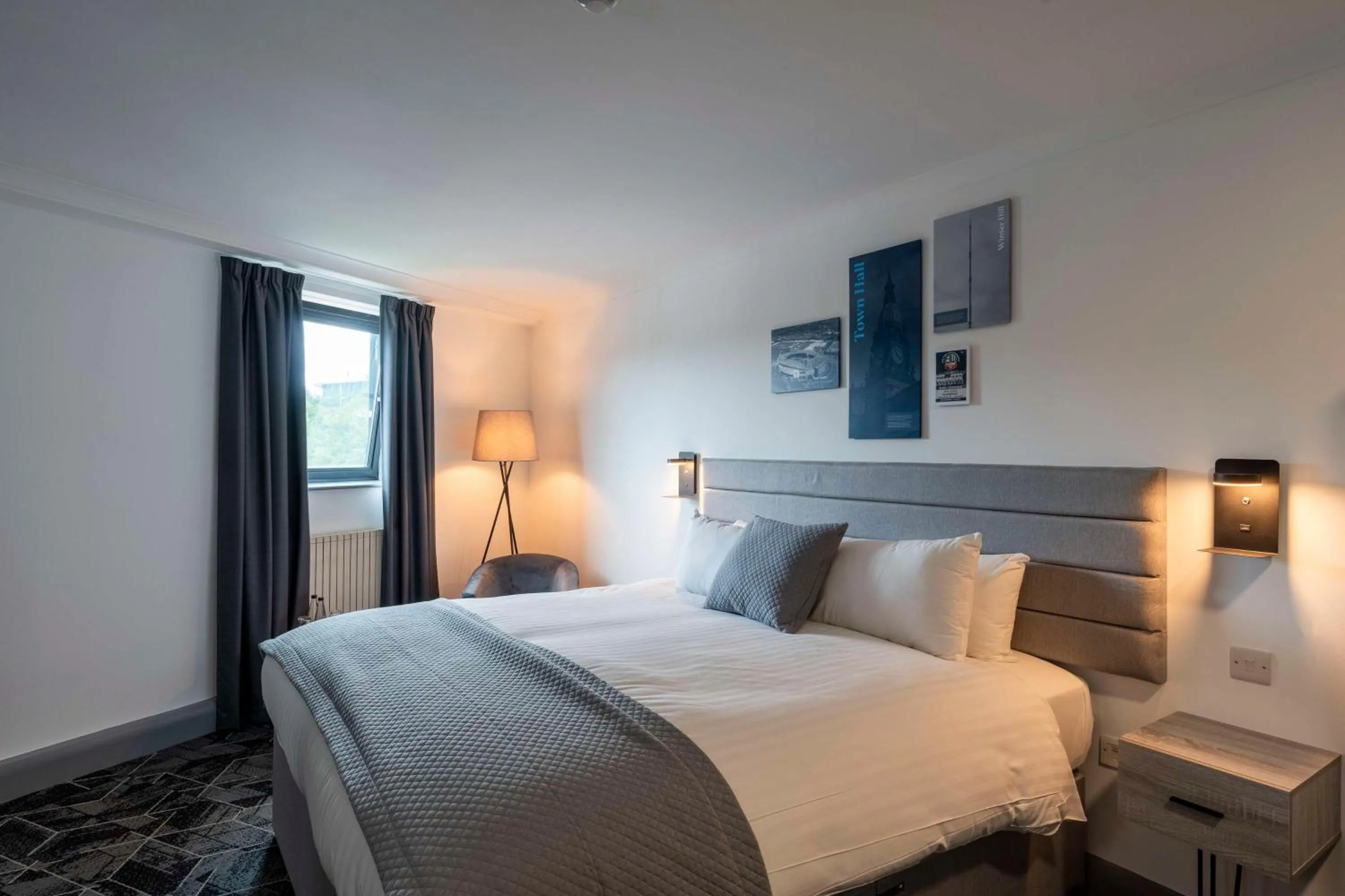 Bedroom, Bed in The Bolton Stadium Hotel, a member of Radisson Individuals