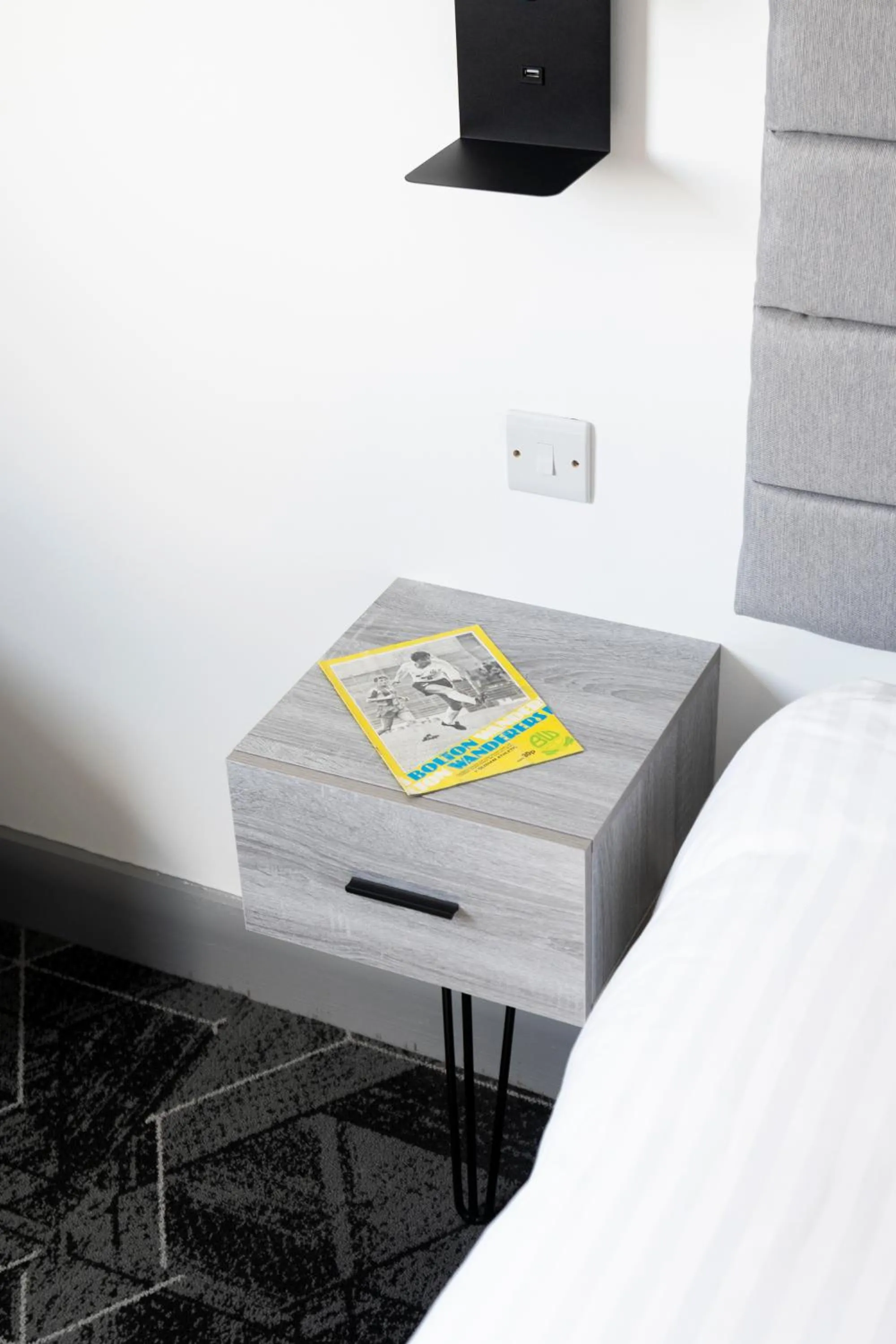 Bed in The Bolton Stadium Hotel, a member of Radisson Individuals