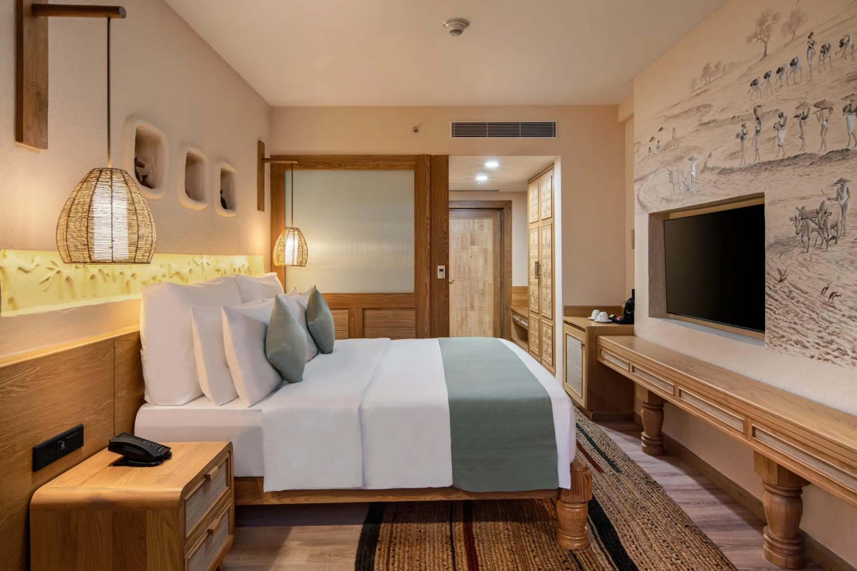 Bed in Varnabas Museum Hotel