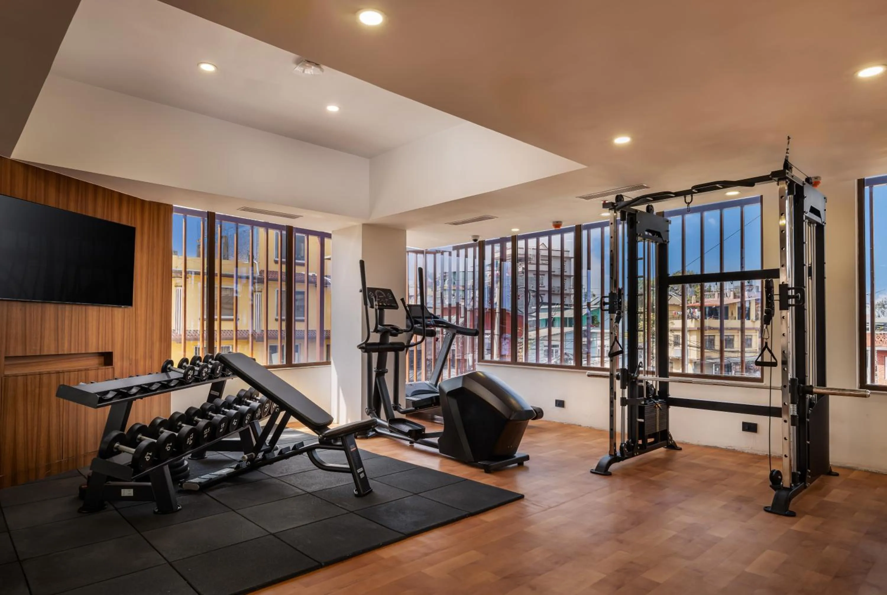Fitness centre/facilities in Varnabas Museum Hotel