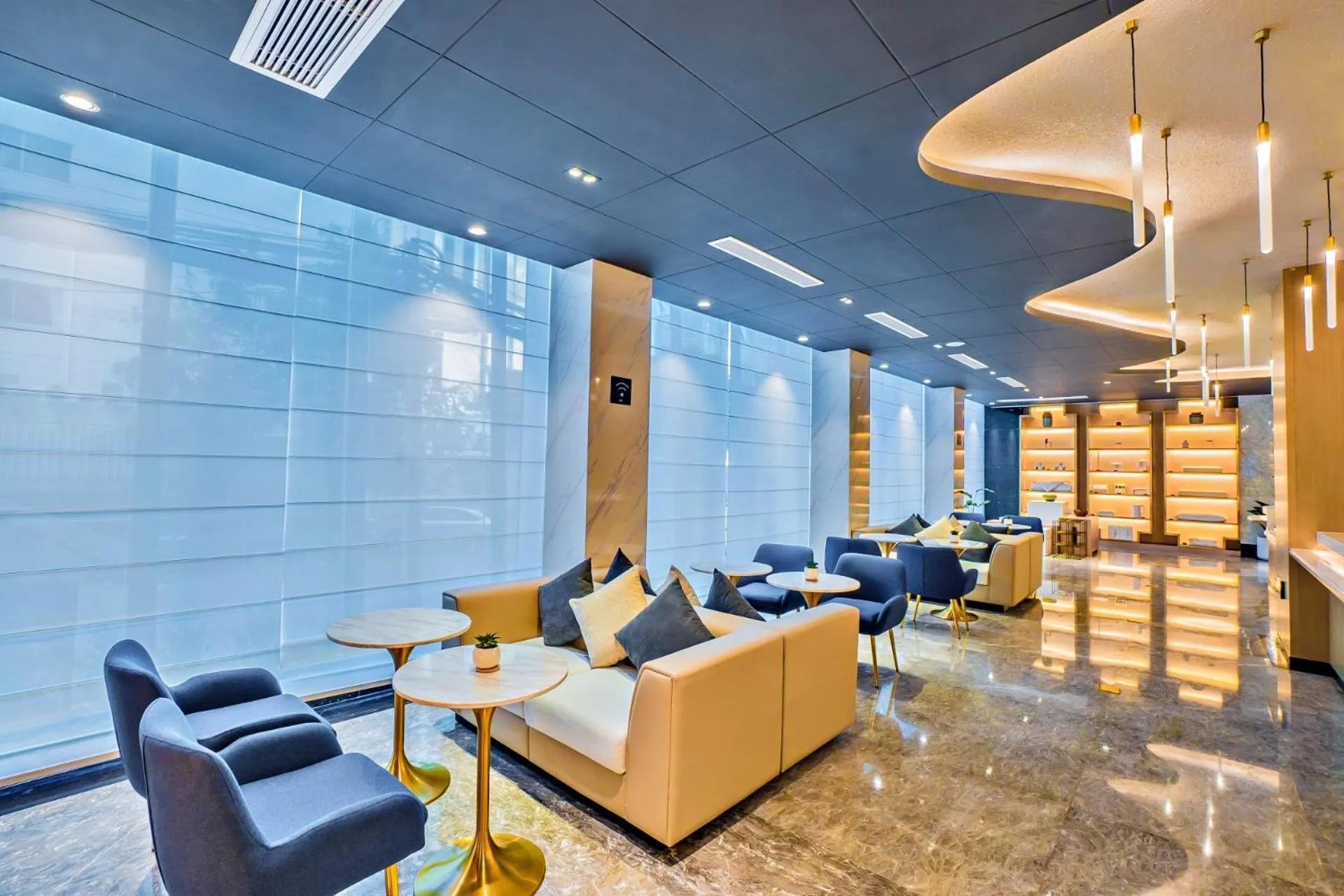 Seating area in Marco Polo Hotel