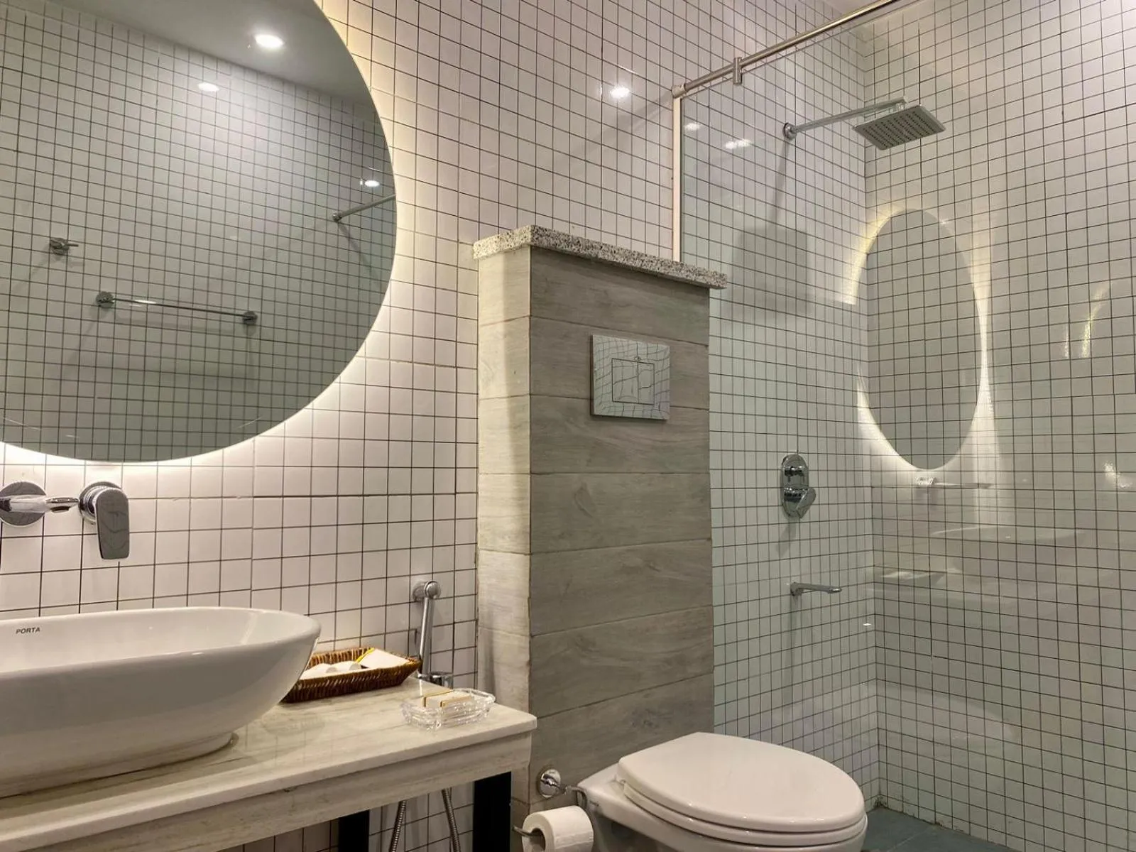 Bathroom in Sky Lodge Hotel