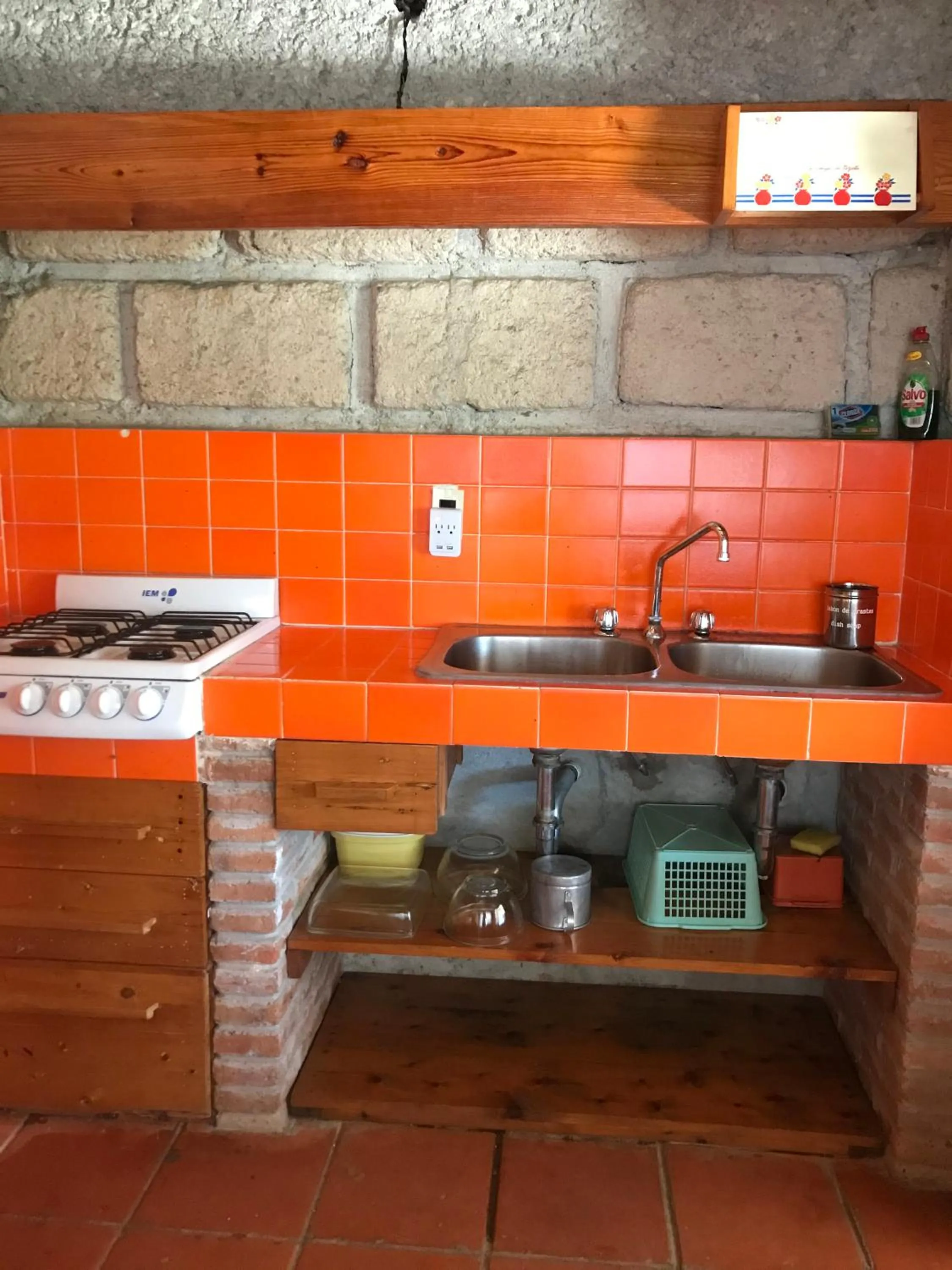 Kitchen or kitchenette in Cabañas 5 Pinos
