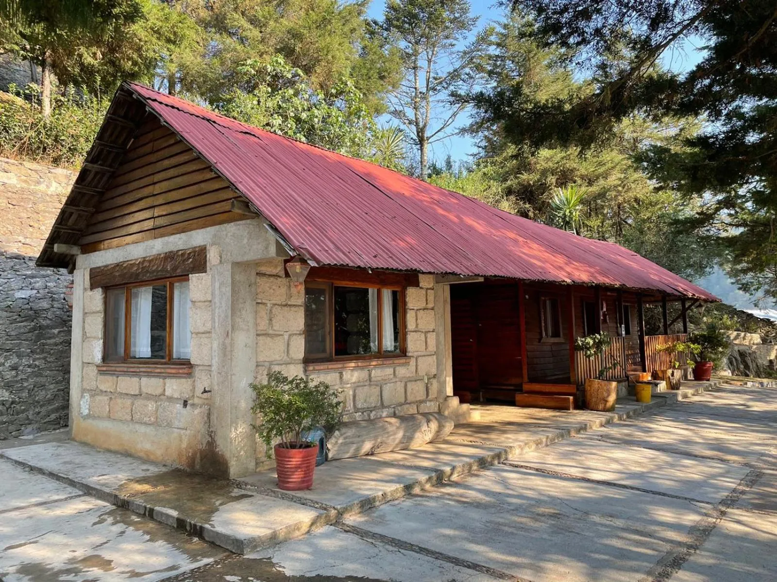 Kitchen or kitchenette in Cabañas 5 Pinos