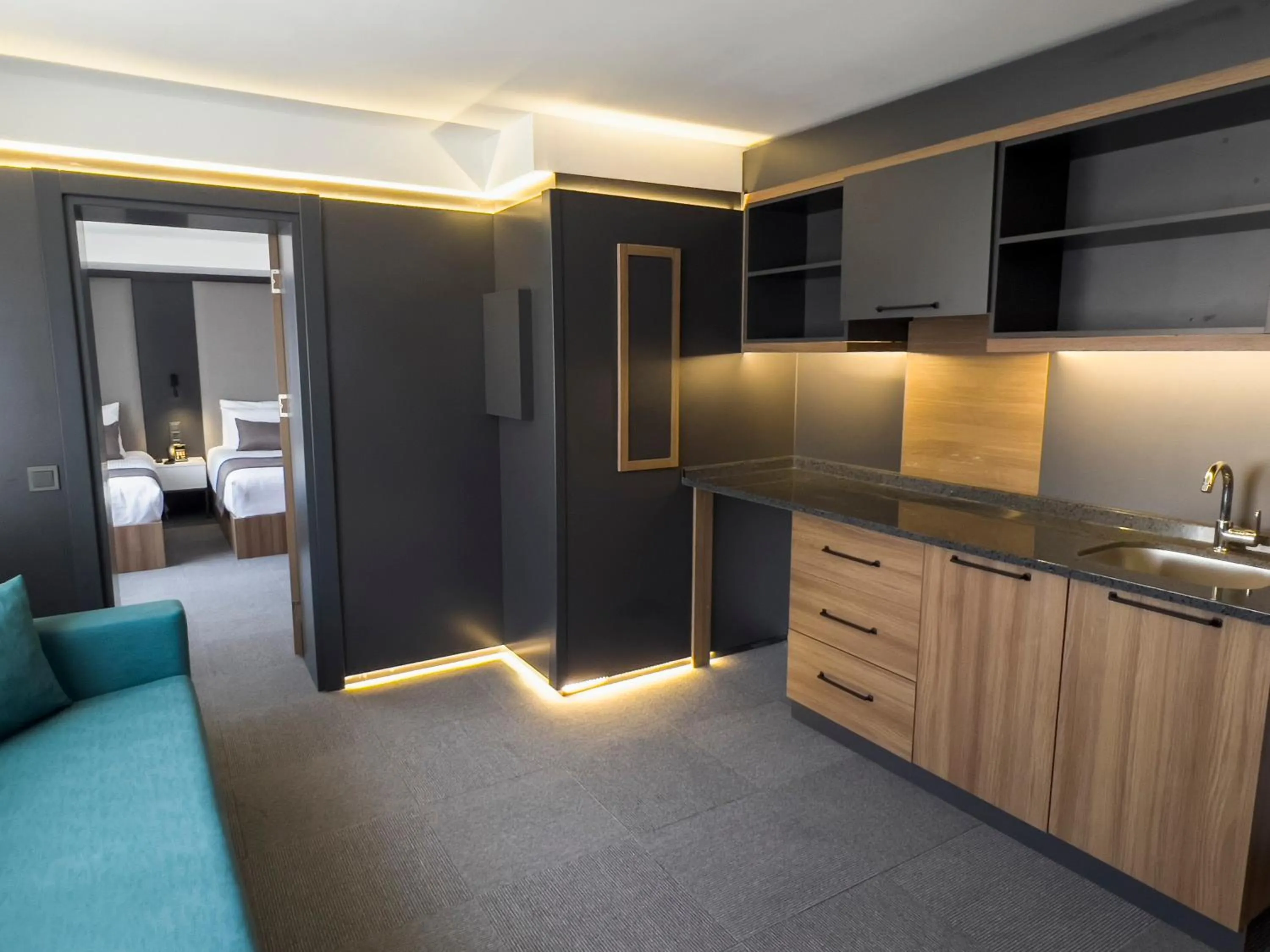 Kitchen or kitchenette in Sera Lake Center Hotel