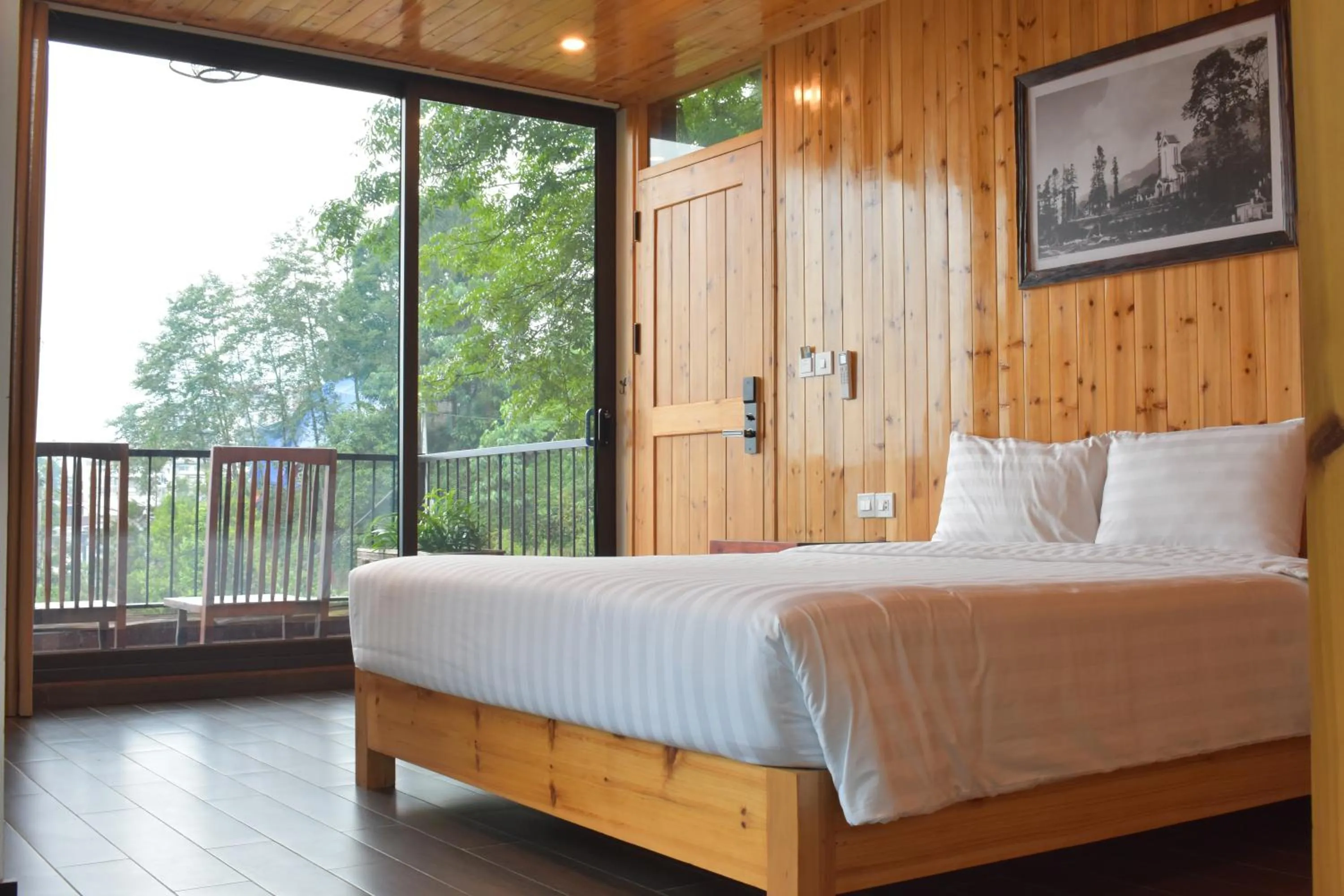 View (from property/room), Bed in Sapa Chill Retreat