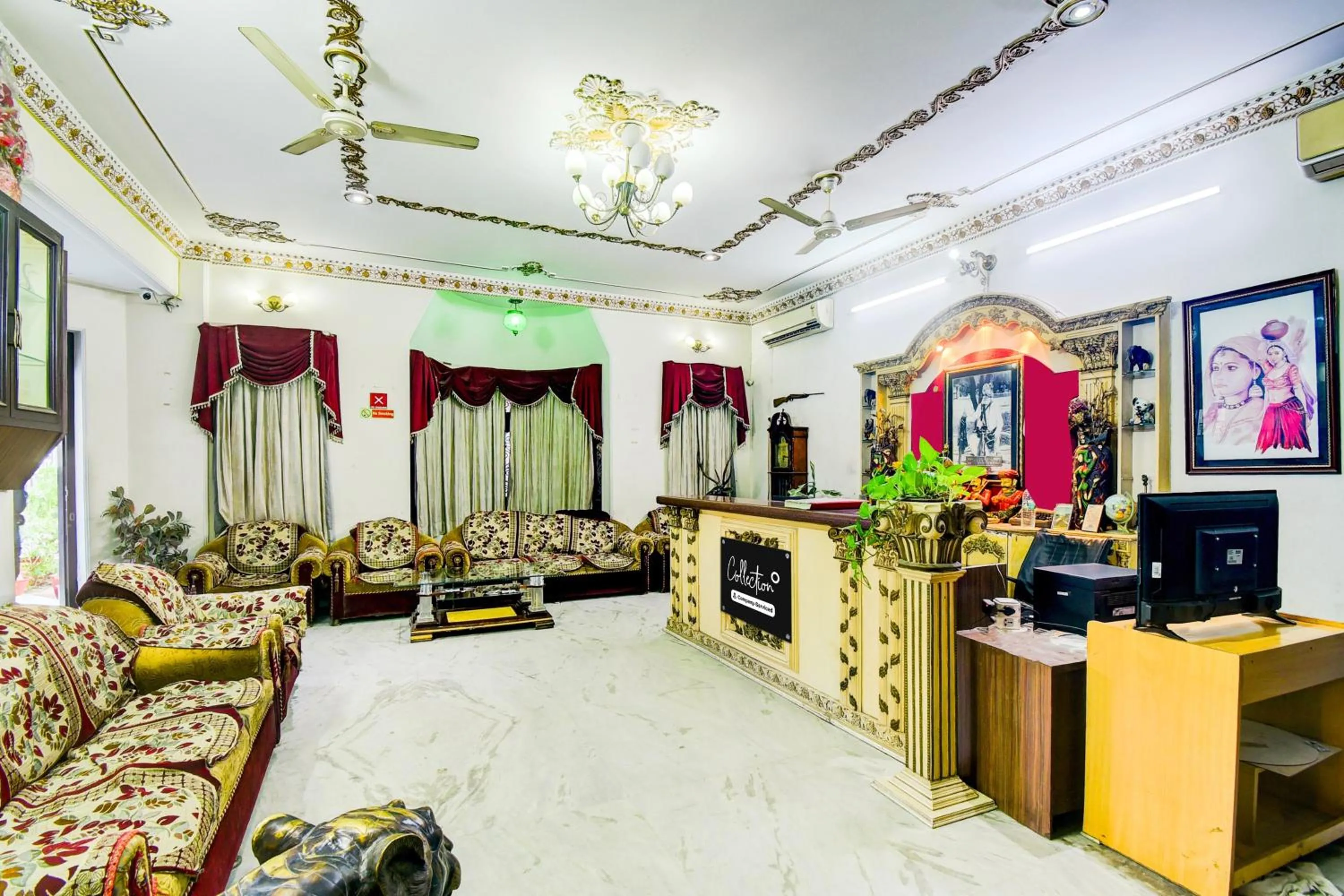 Lobby or reception in Collection O Raja Park Jaipur Formerly Maan Heritage