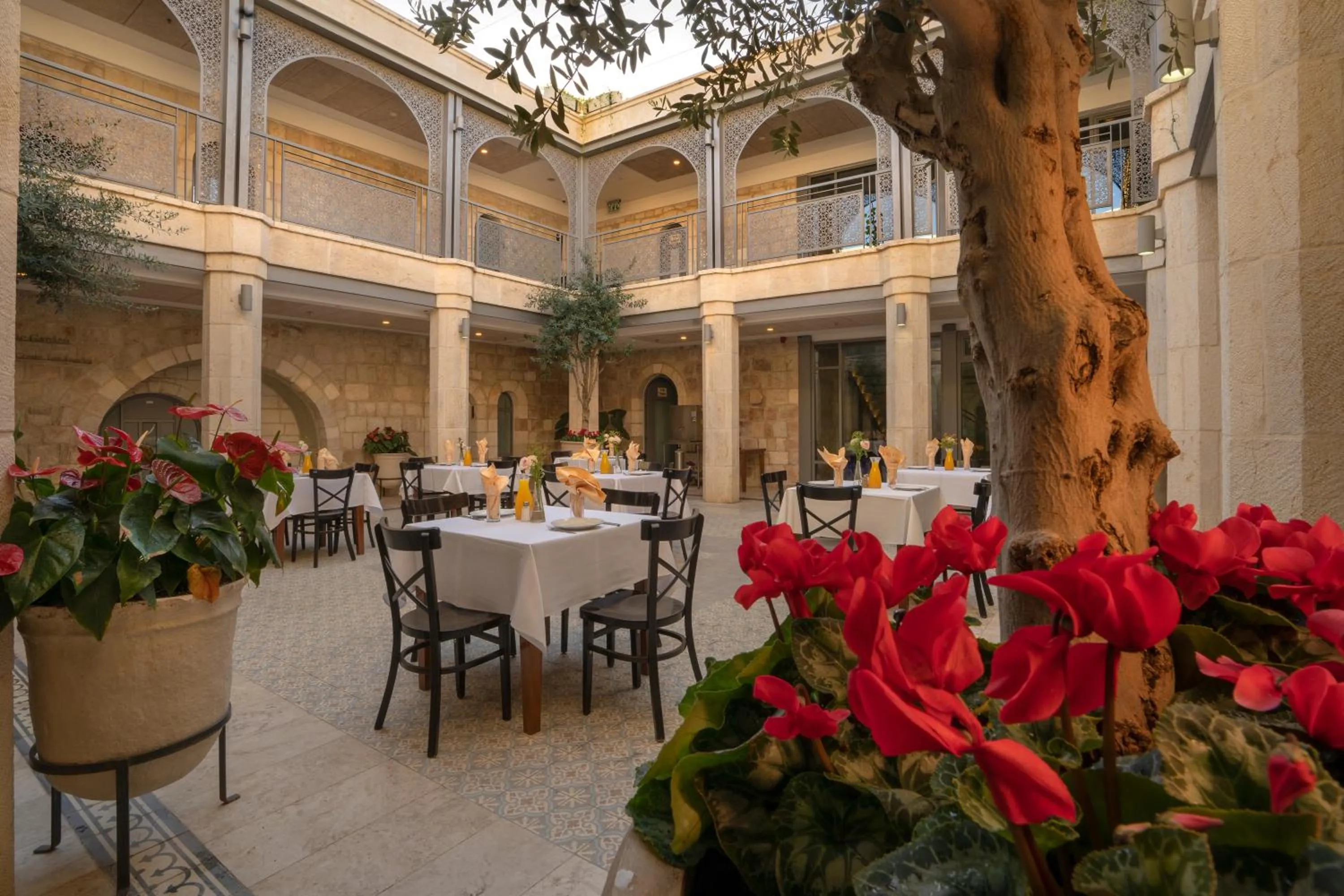 Patio in The Sephardic House Hotel in The Jewish Quarter