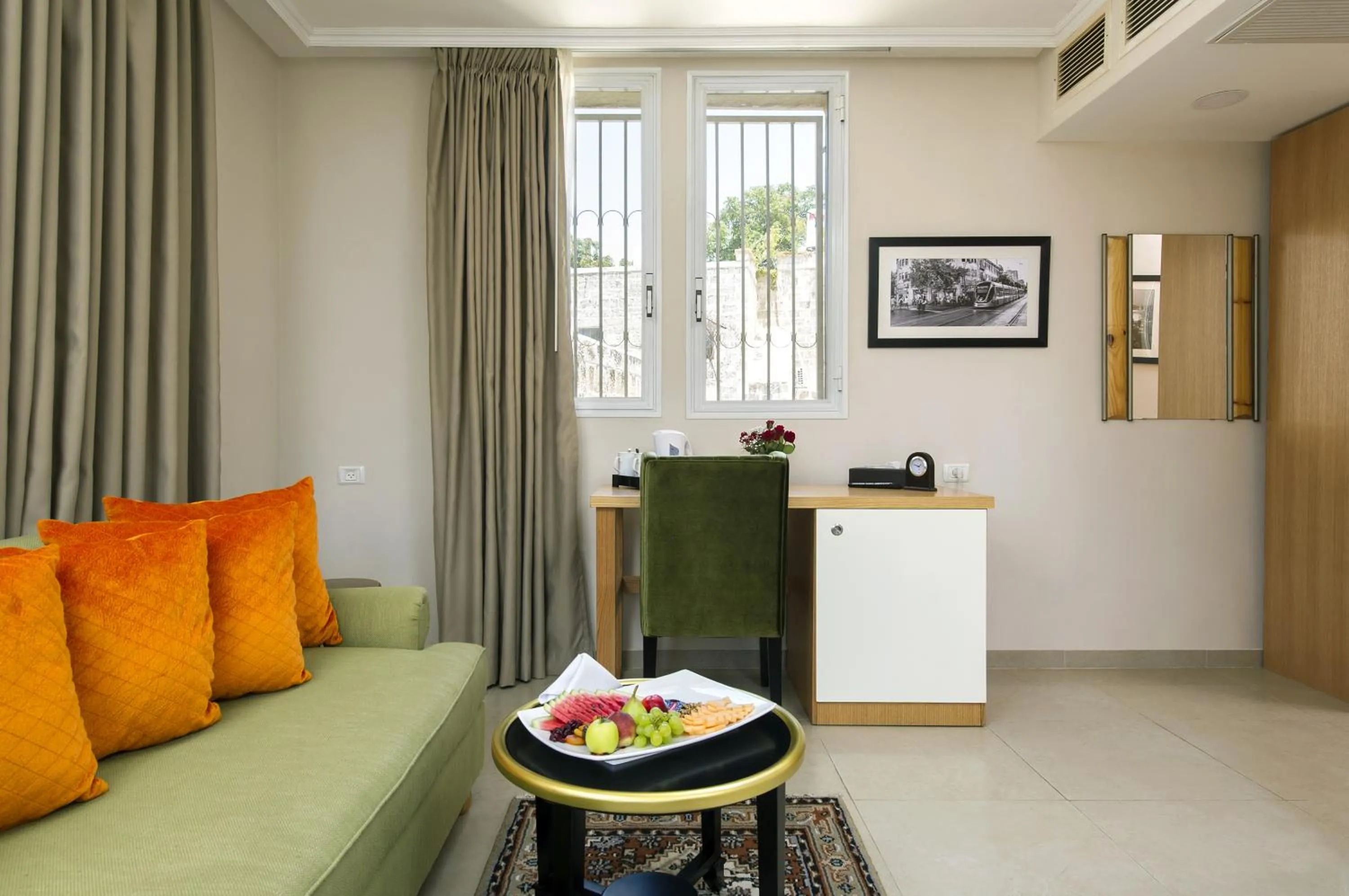 Living room in The Sephardic House Hotel in The Jewish Quarter