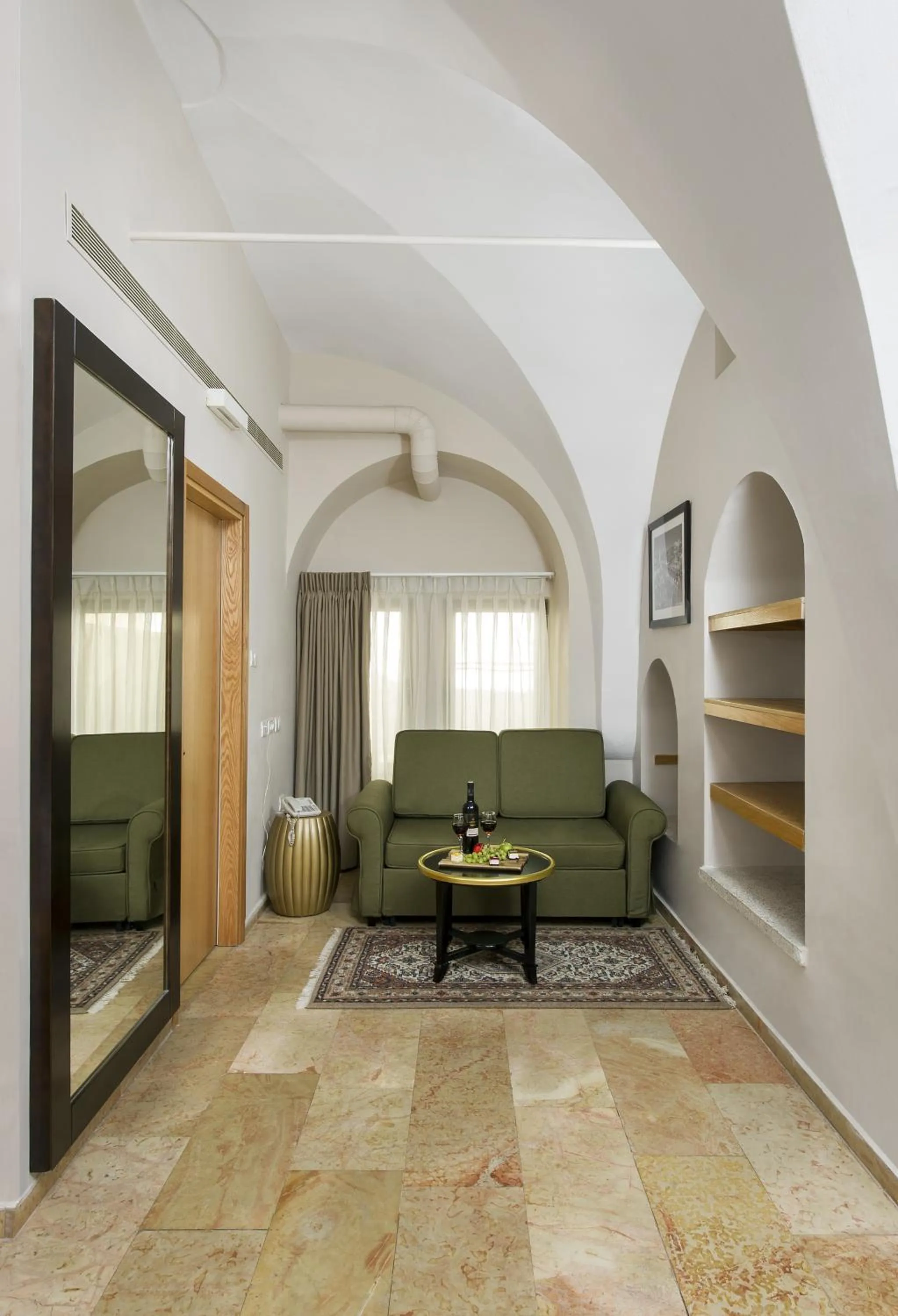 Living room in The Sephardic House Hotel in The Jewish Quarter